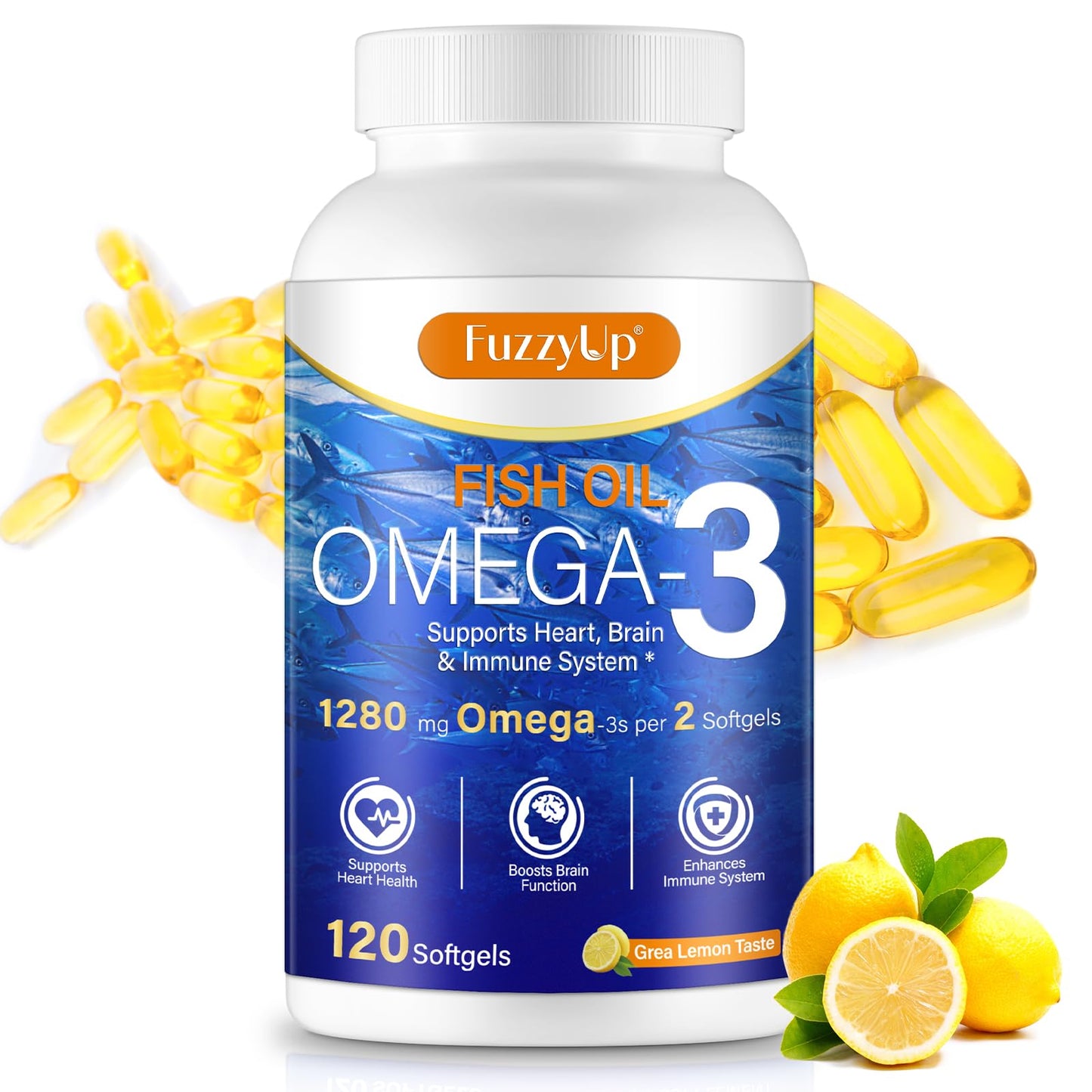 Xsvseie Omega 3 Fish Oil Softgels 120 Count