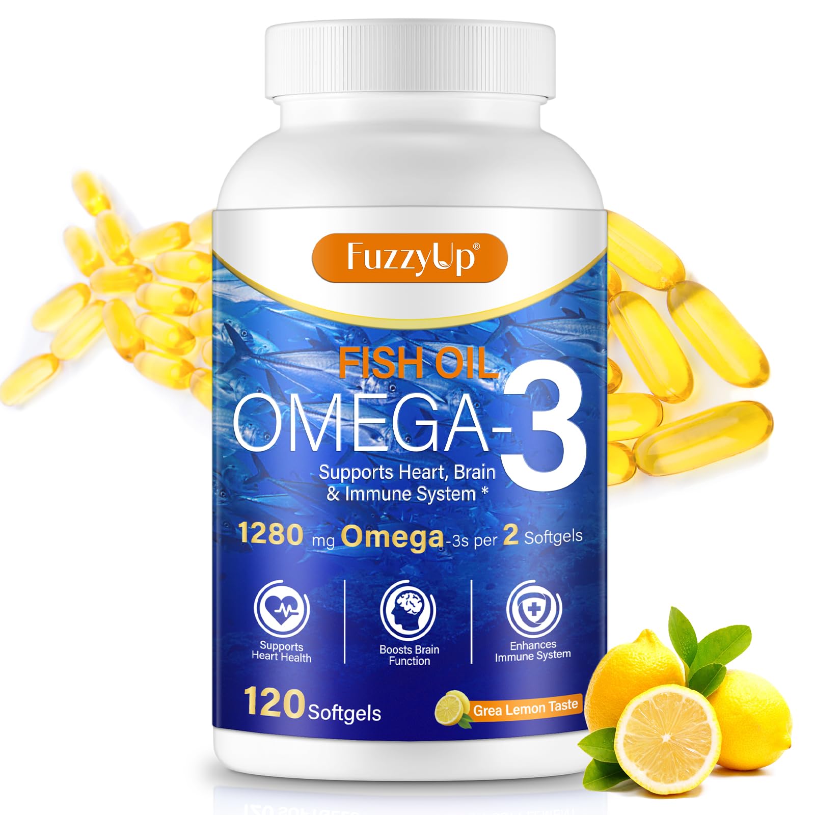 Xsvseie Omega 3 Fish Oil Softgels 120 Count