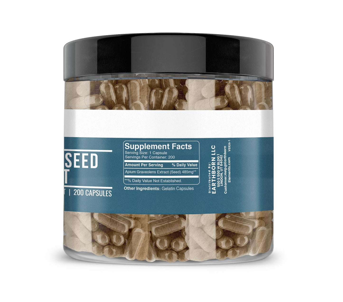 Earthborn Elements Celery Seed Extract Capsules 200 Count