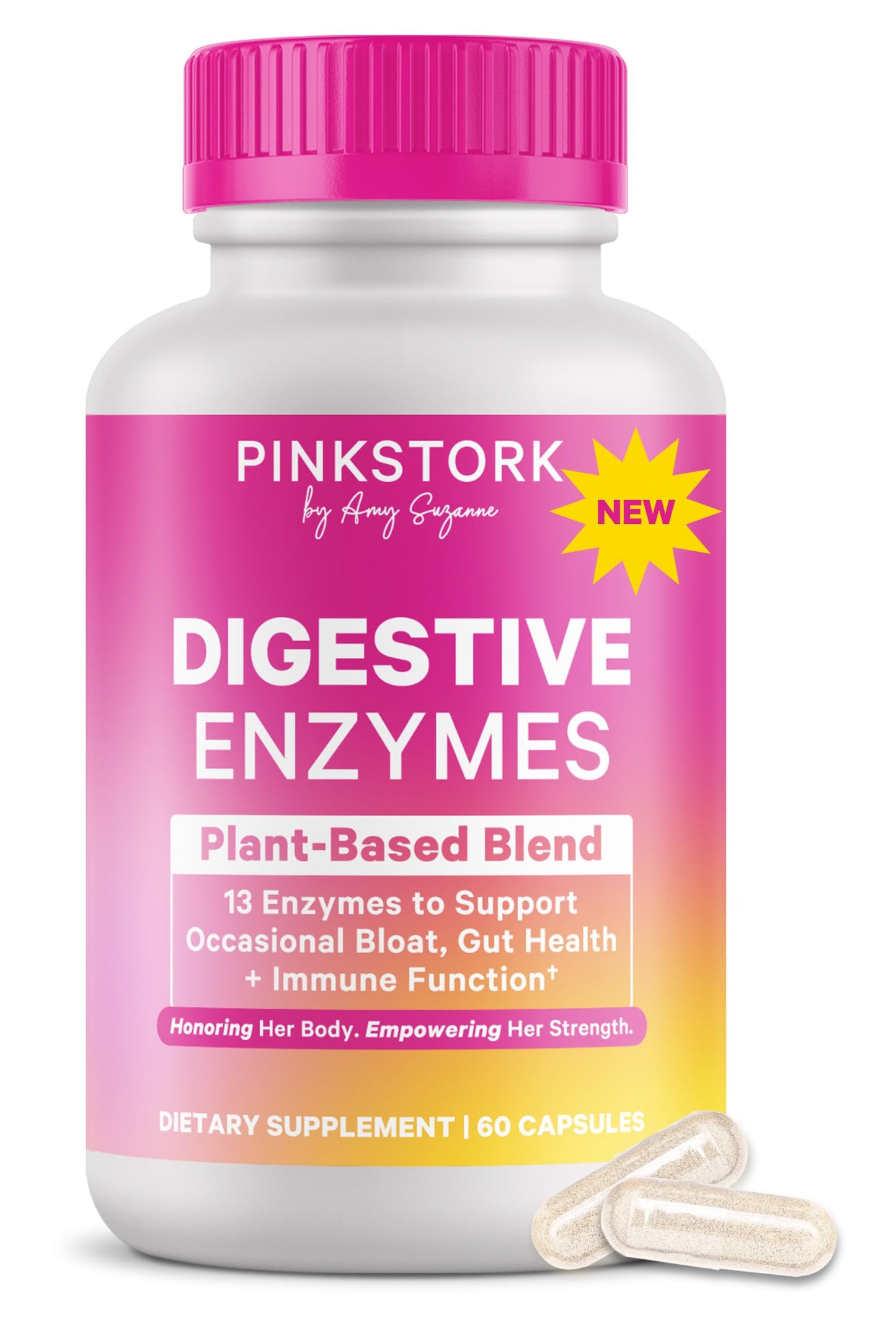 Pink Stork Digestive Enzymes for Women 60 Capsules