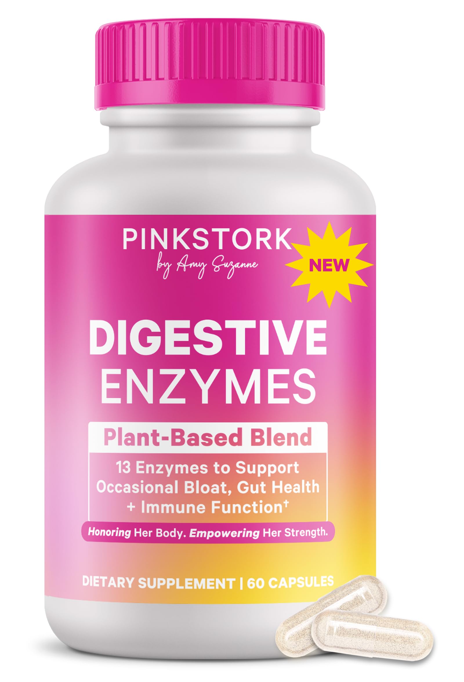 Pink Stork Digestive Enzymes for Women 60 Capsules