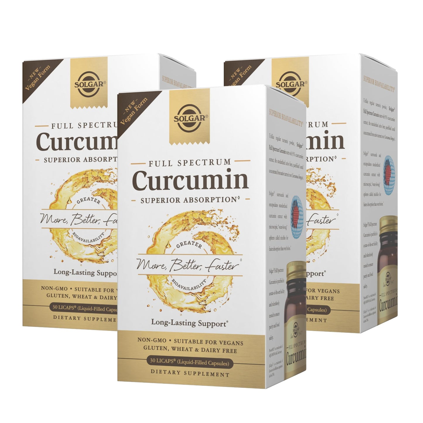Solgar Full Spectrum Curcumin Softgel, 3 Pack