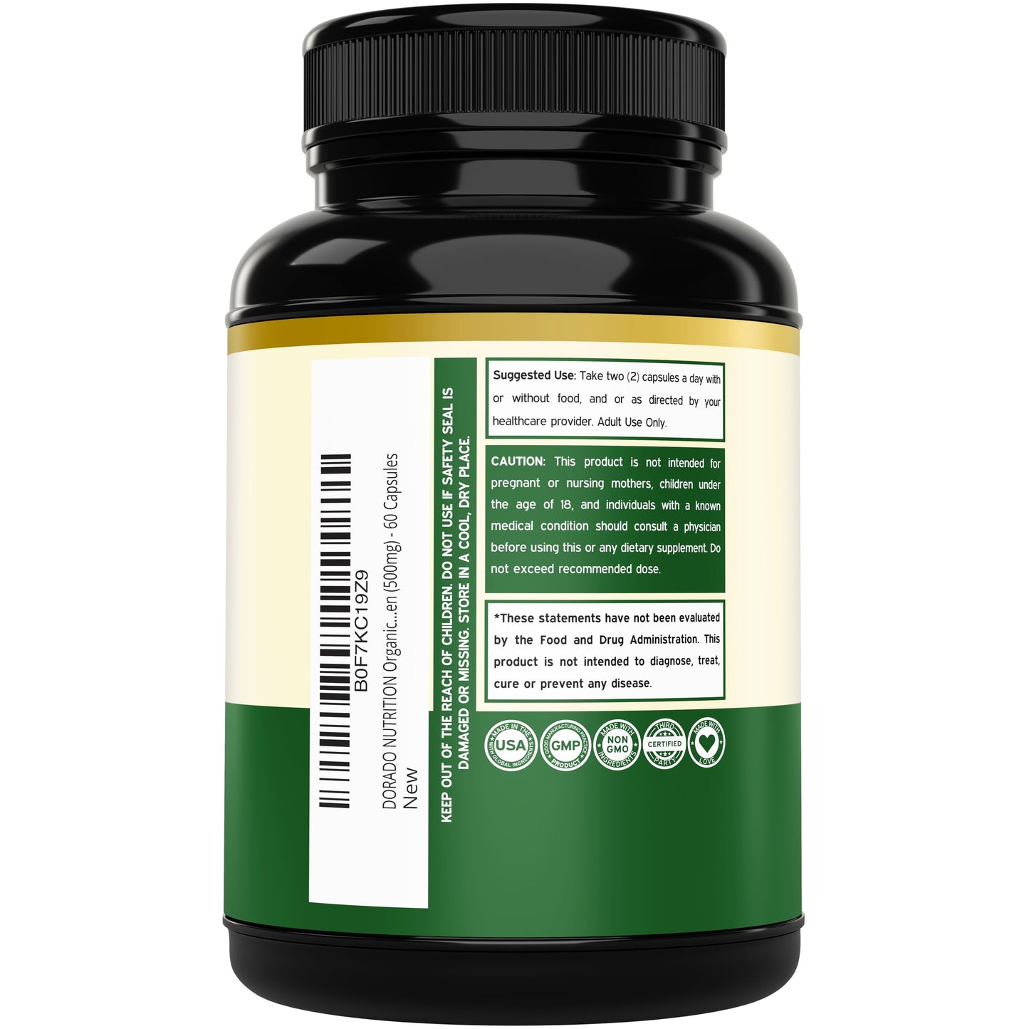 DORADO NUTRITION Organic Tongkat Ali Capsule 60 Count