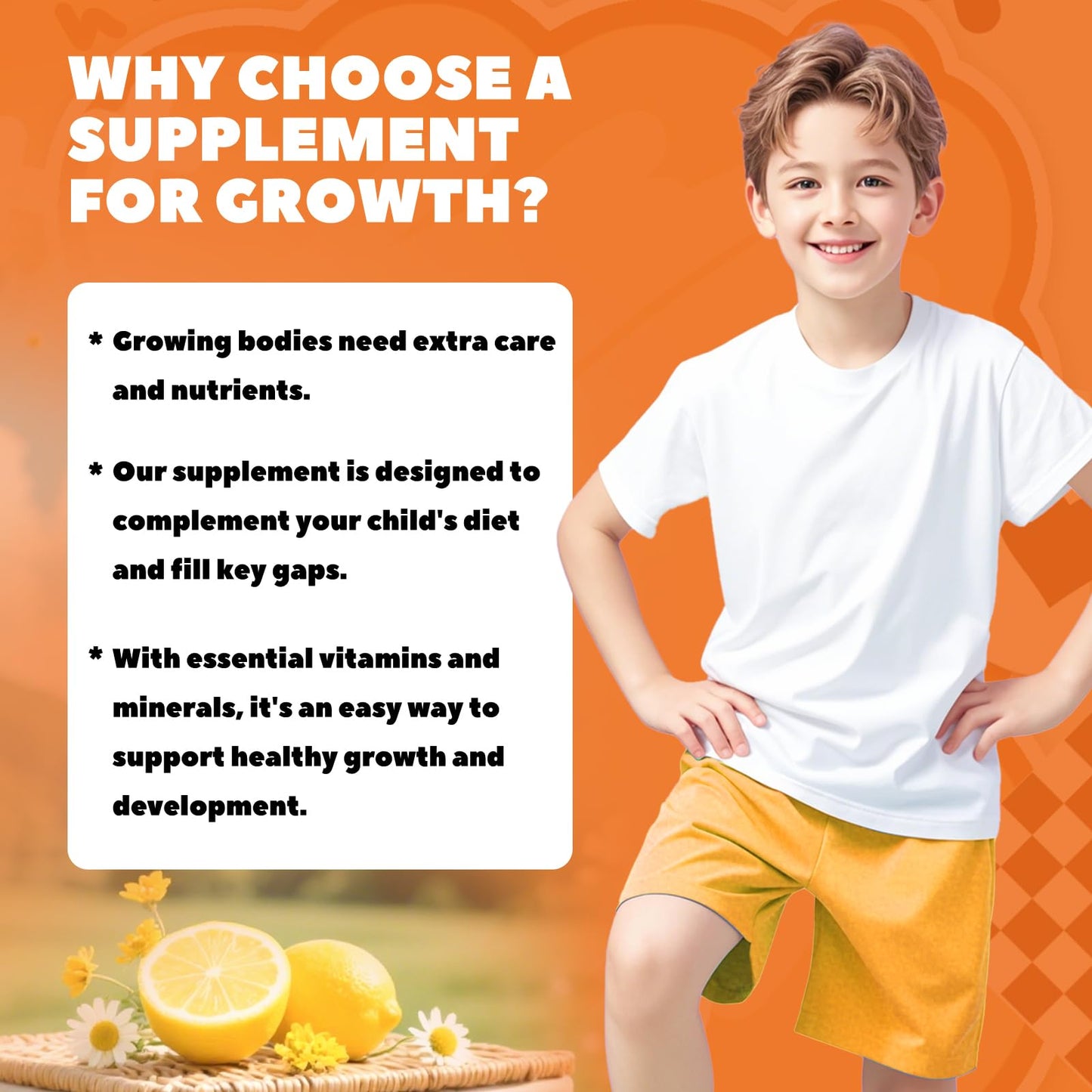Misyvoing Height Growth Gummies for Kids & Teens with Calcium, Magnesium, Zinc, Vitamin D3 & K2, Ashwagandha, 60 Count