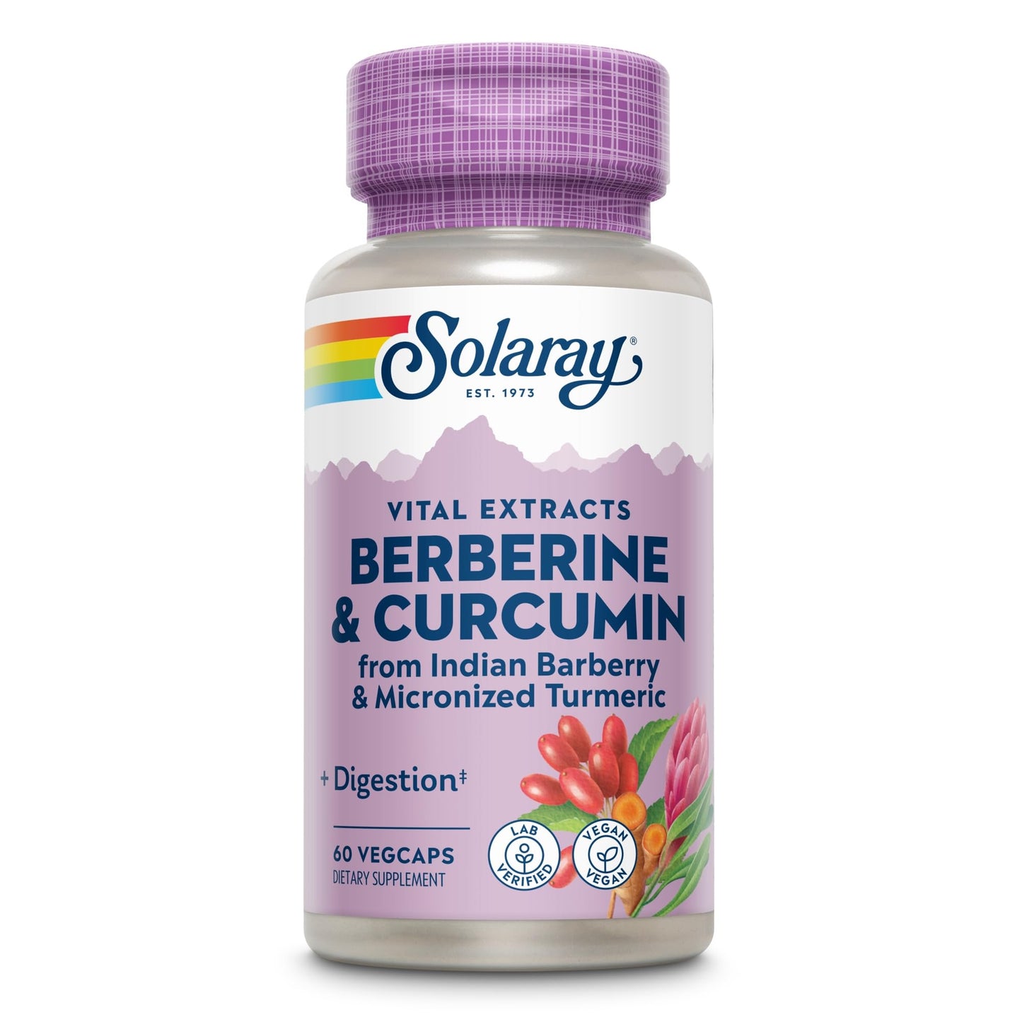 Solaray Berberine & Curcumin Capsules, 60 Count