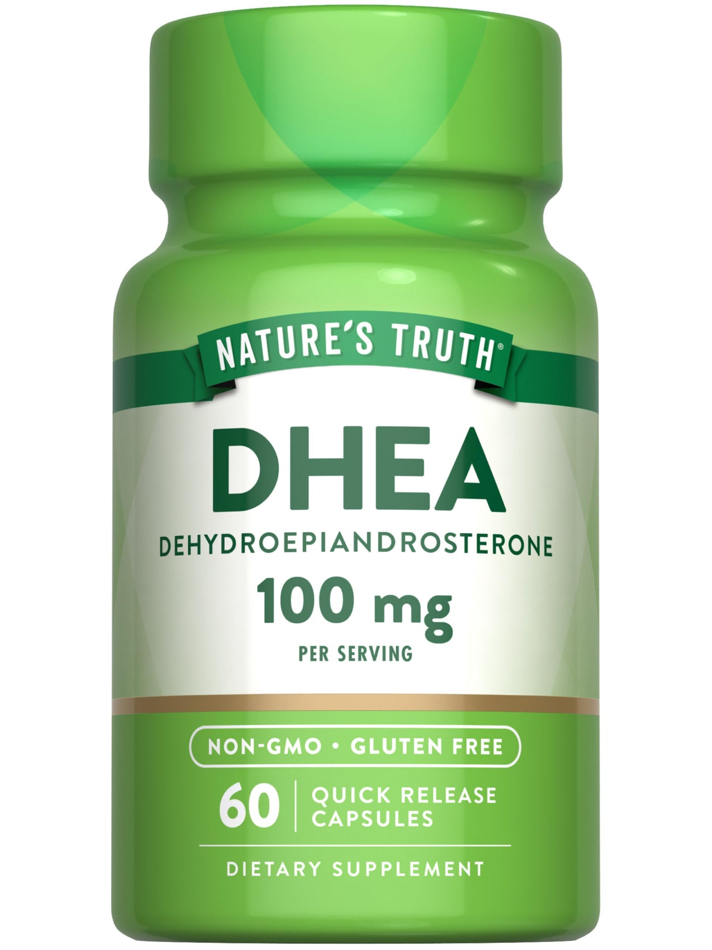 Nature's Truth DHEA 100mg Capsule, 60 Capsules, Non-GMO & Gluten Free