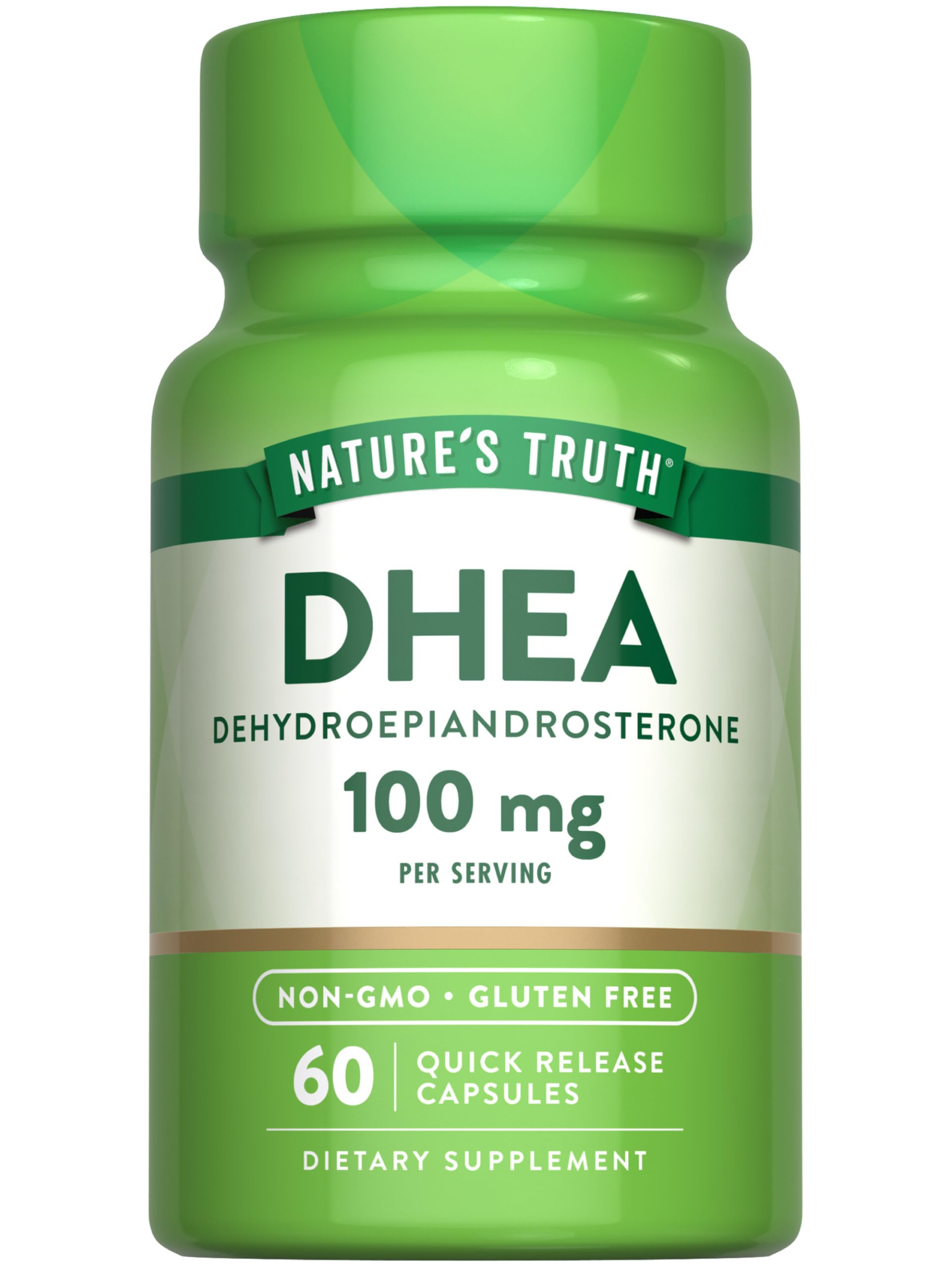 Nature's Truth DHEA 100mg Capsule, 60 Capsules, Non-GMO & Gluten Free