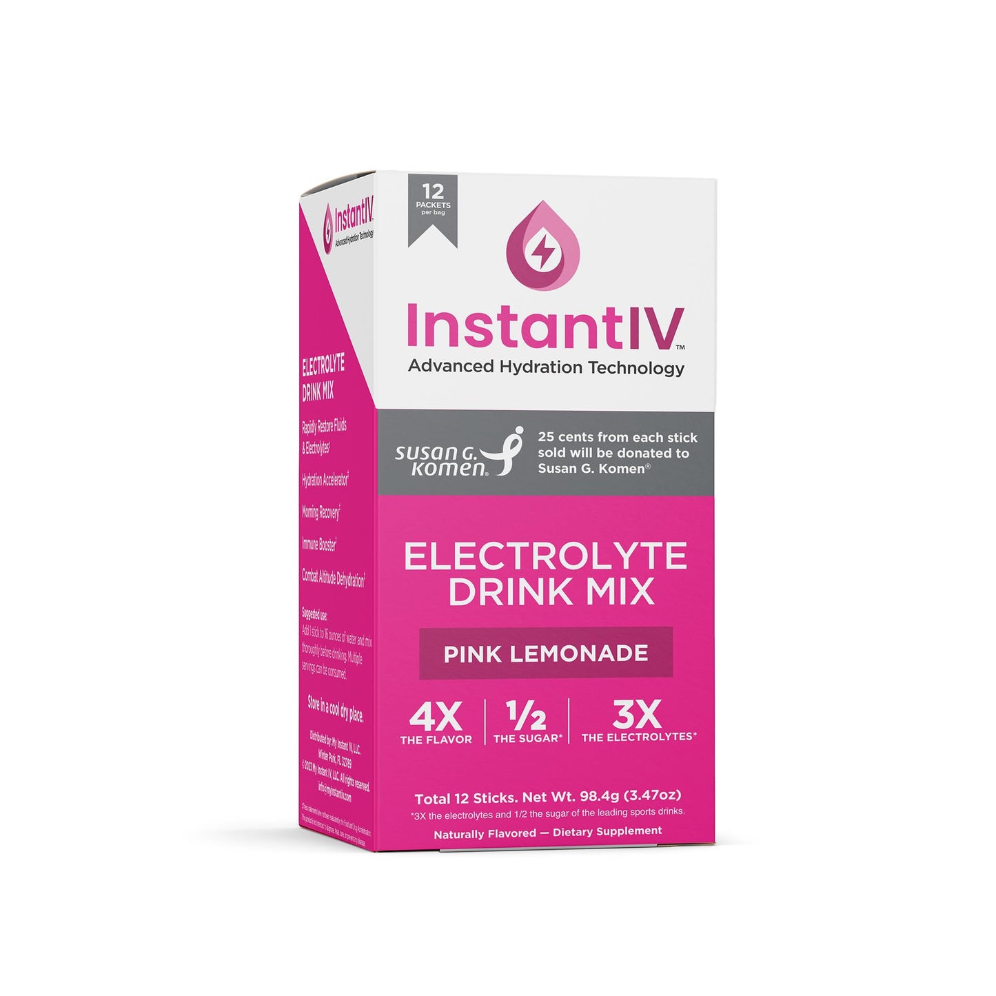 Instant IV Electrolytes Powder, 84 Packets