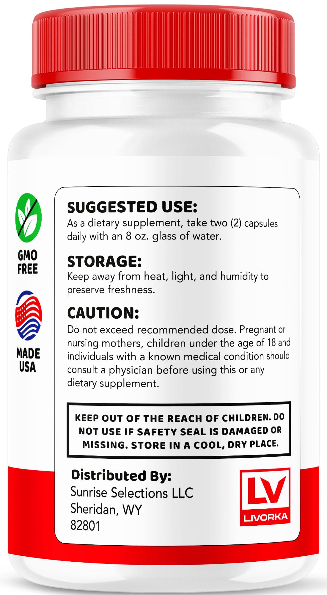 LIVORKA Gluco Nutra Premium Balanced Formula Capsules, 60 Count