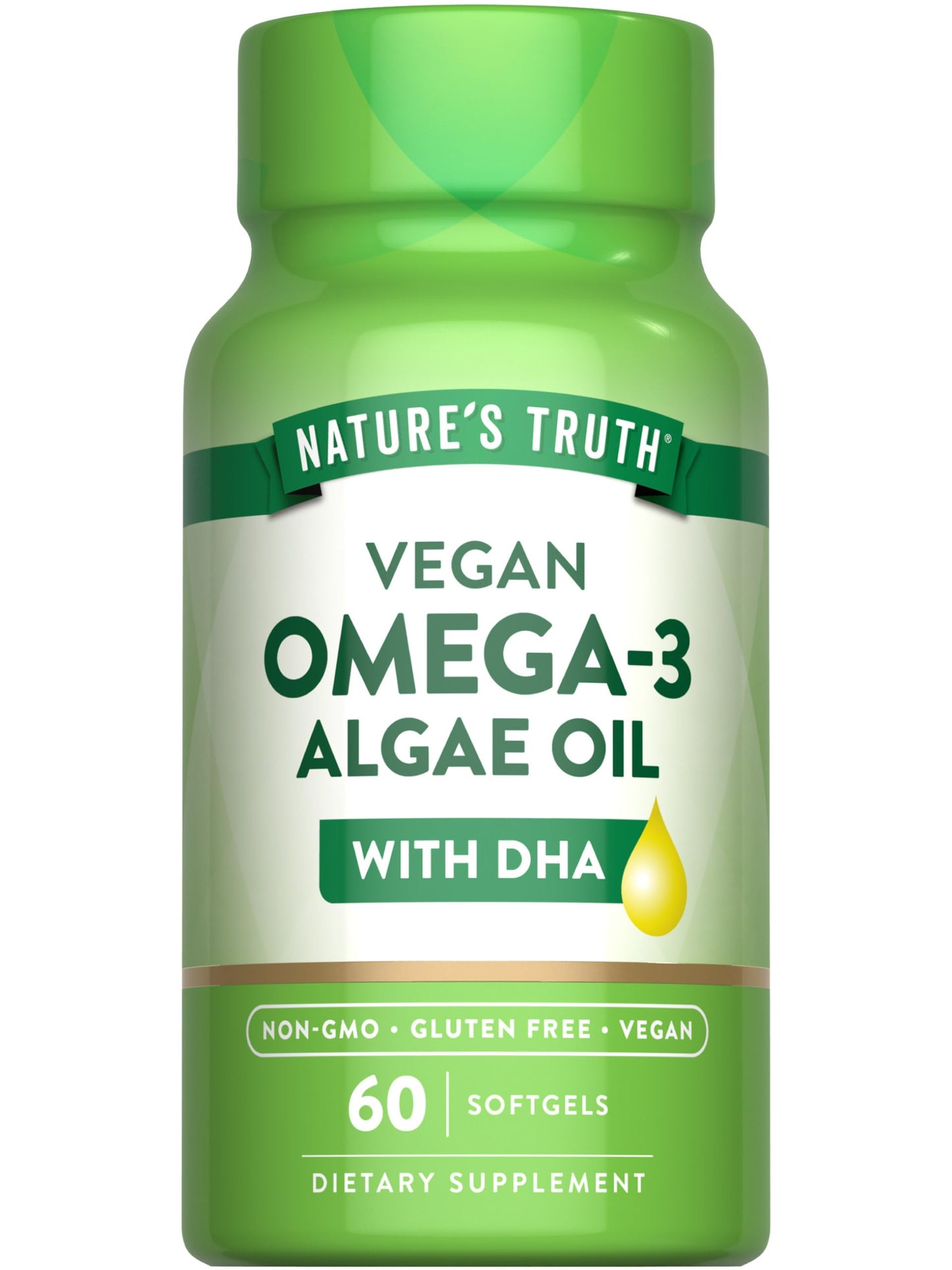 Nature's Truth Vegan Omega 3 Softgels 60 Count