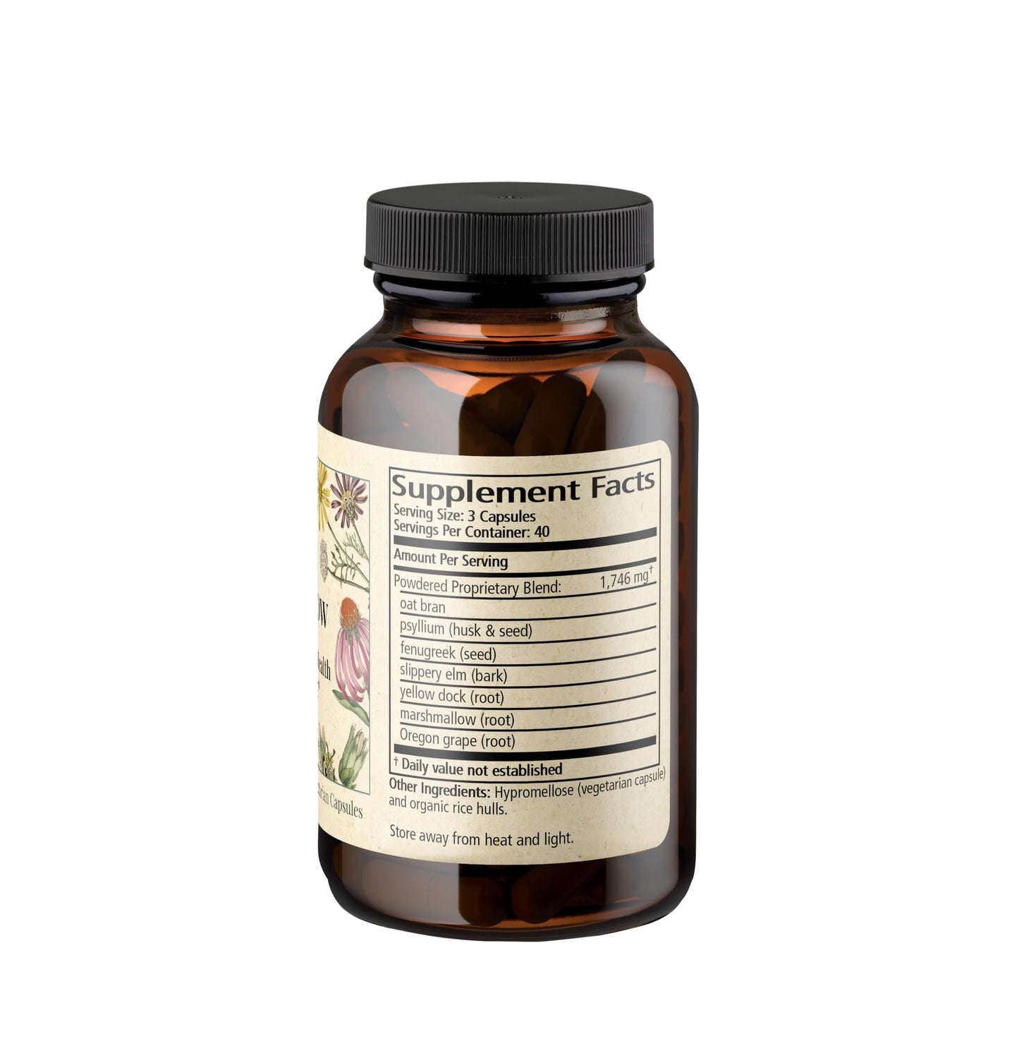 Wise Woman Herbals Fiber Flow Capsules 120 Count
