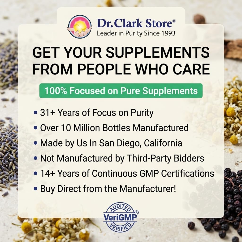Dr Clark Store Vitamin C with Rose Hips Supplement 100 Capsules