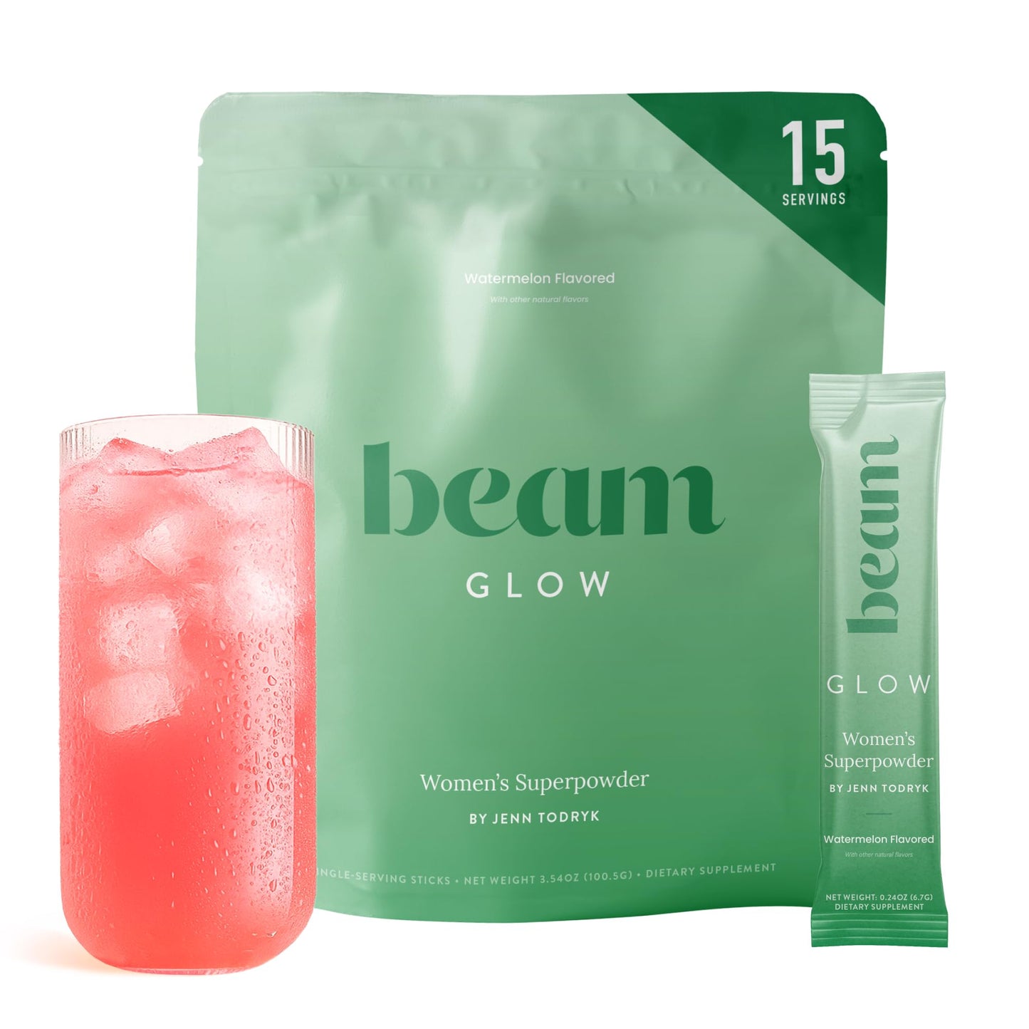 BEAM Glow Hormone Support & Cortisol Supplement for Women Powder 3.2