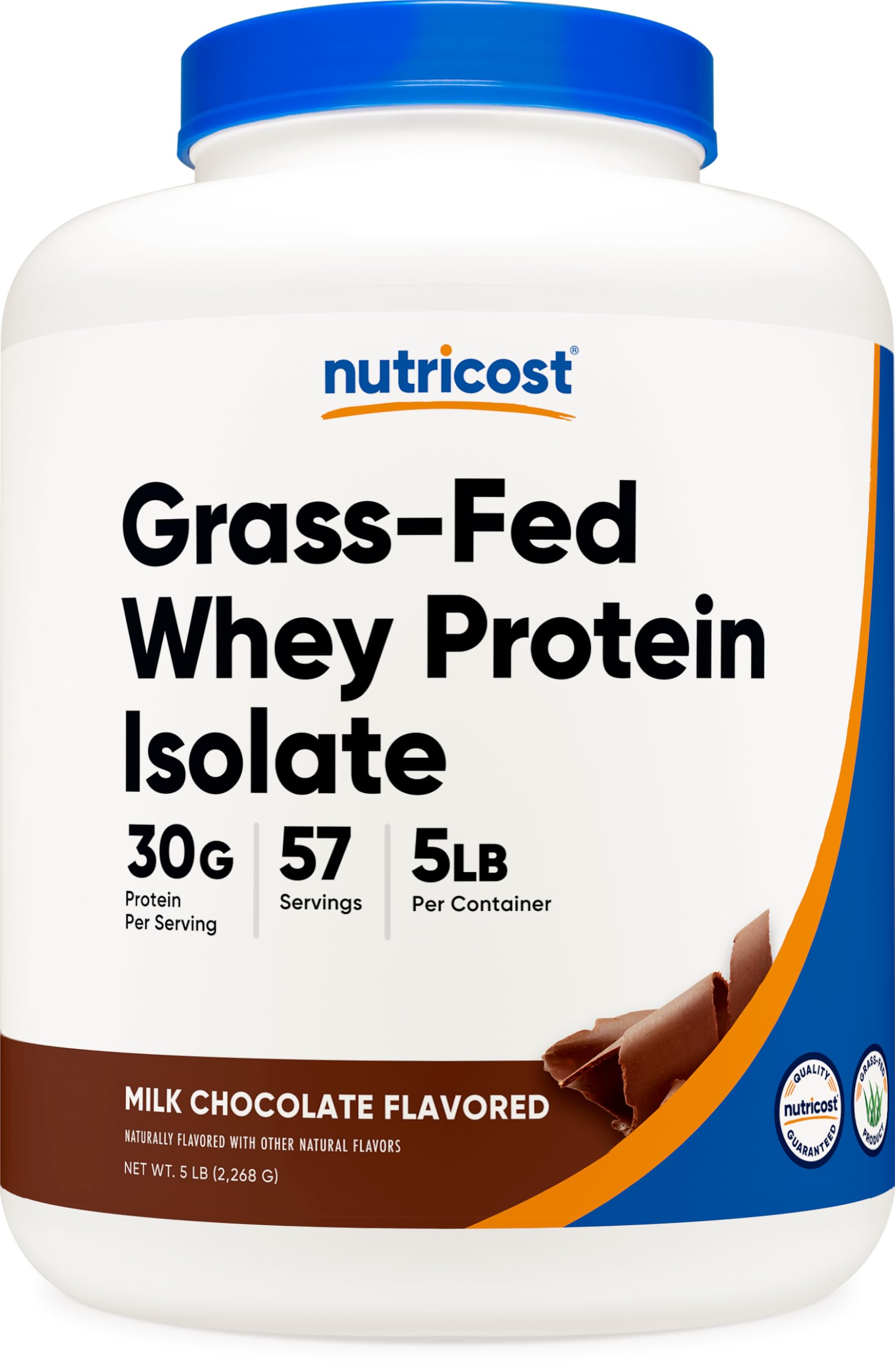 Nutricost Grass-Fed Whey Protein Isolate Powder 80