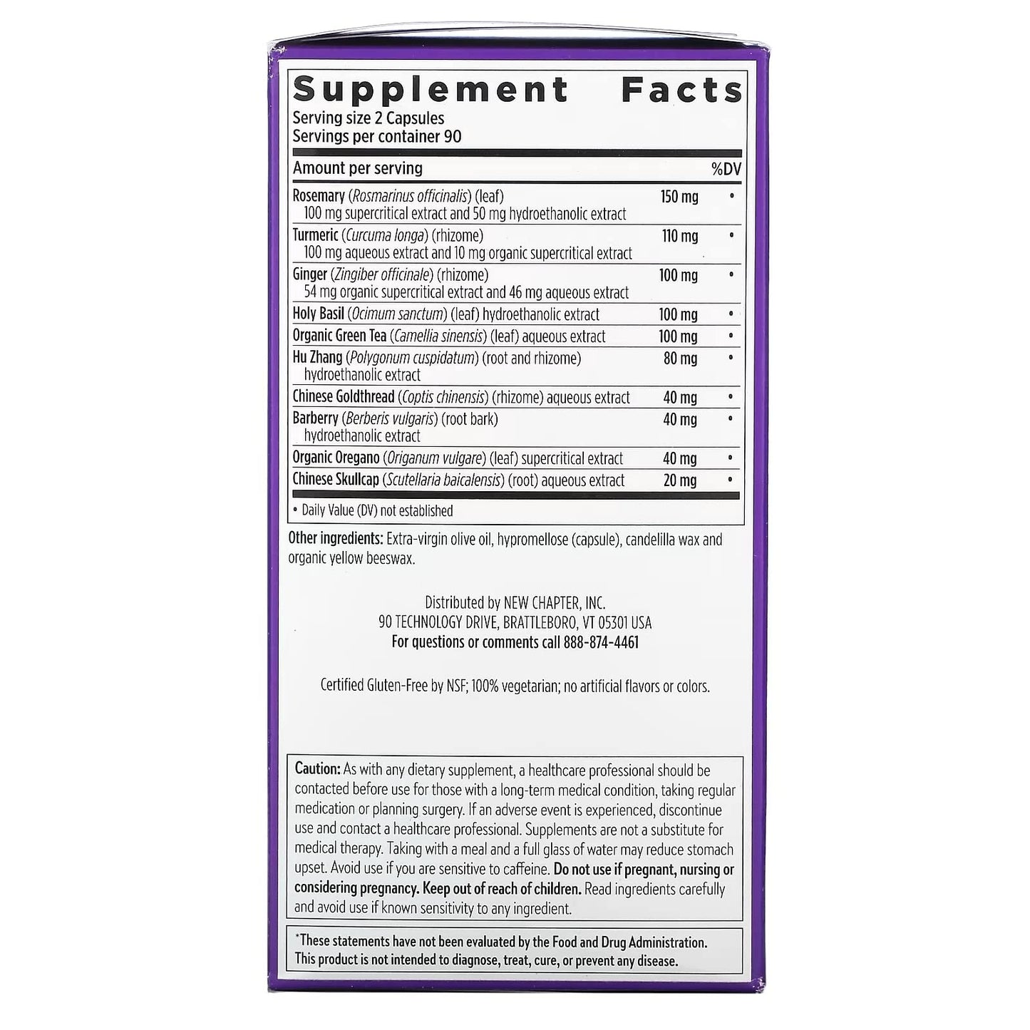 New Chapter Zyflamend + Turmeric Capsules, 540 Count