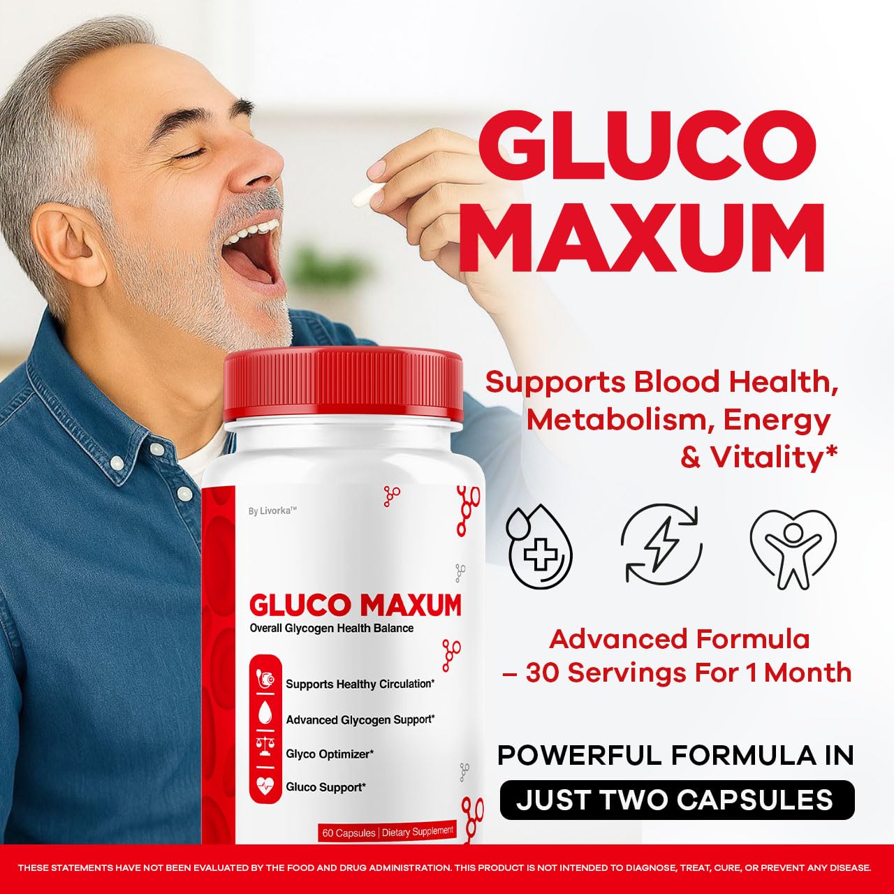LIVORKA GlucoMaxum Capsules 120 Capsules