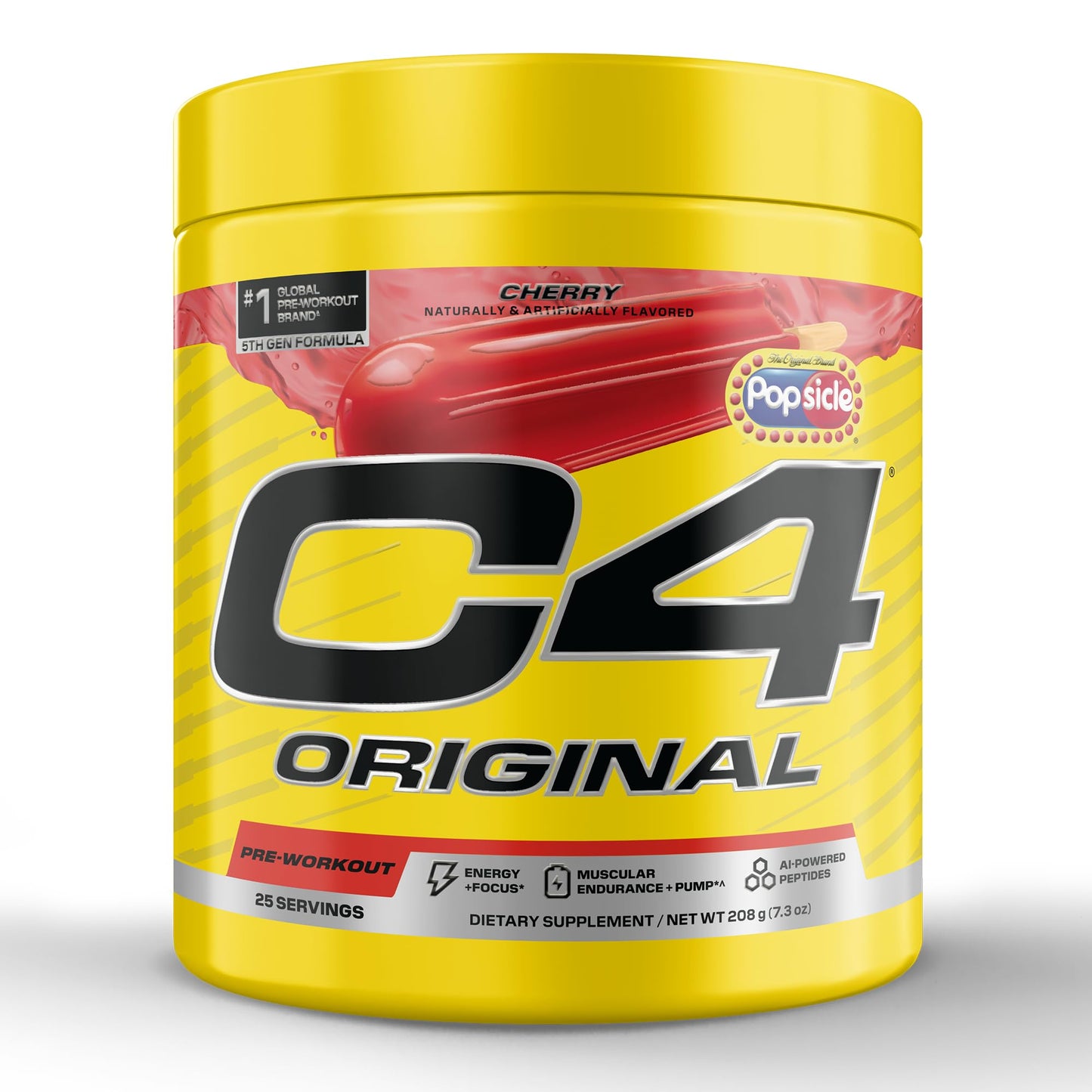 C4 Cellucor C4 Original Pre Workout Popsicle Cherry Powder 7.94 Ounce