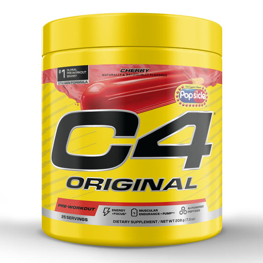 C4 Cellucor C4 Original Pre Workout Popsicle Cherry Powder 7.94 Ounce