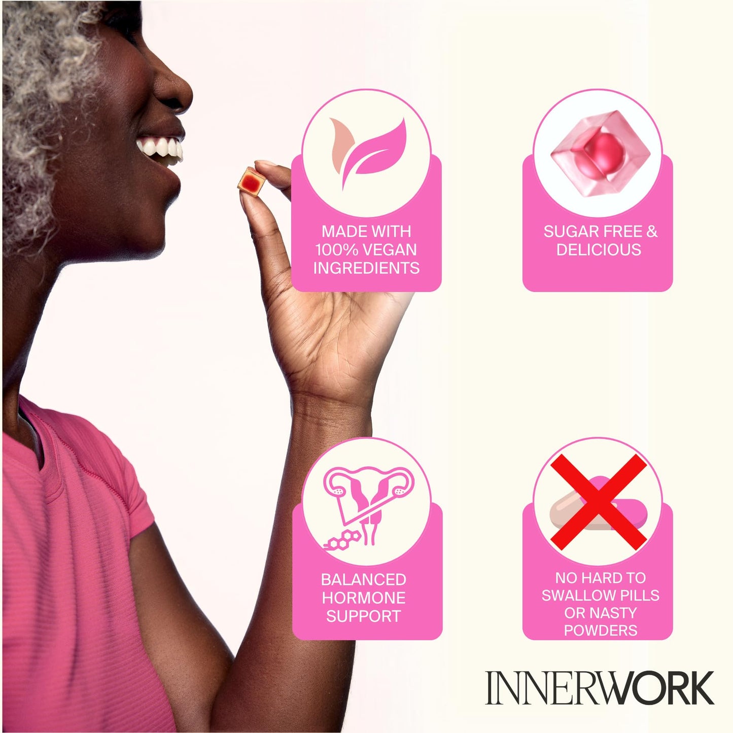 Innerwork Menopause Gummies for Women Gummy 120 Count