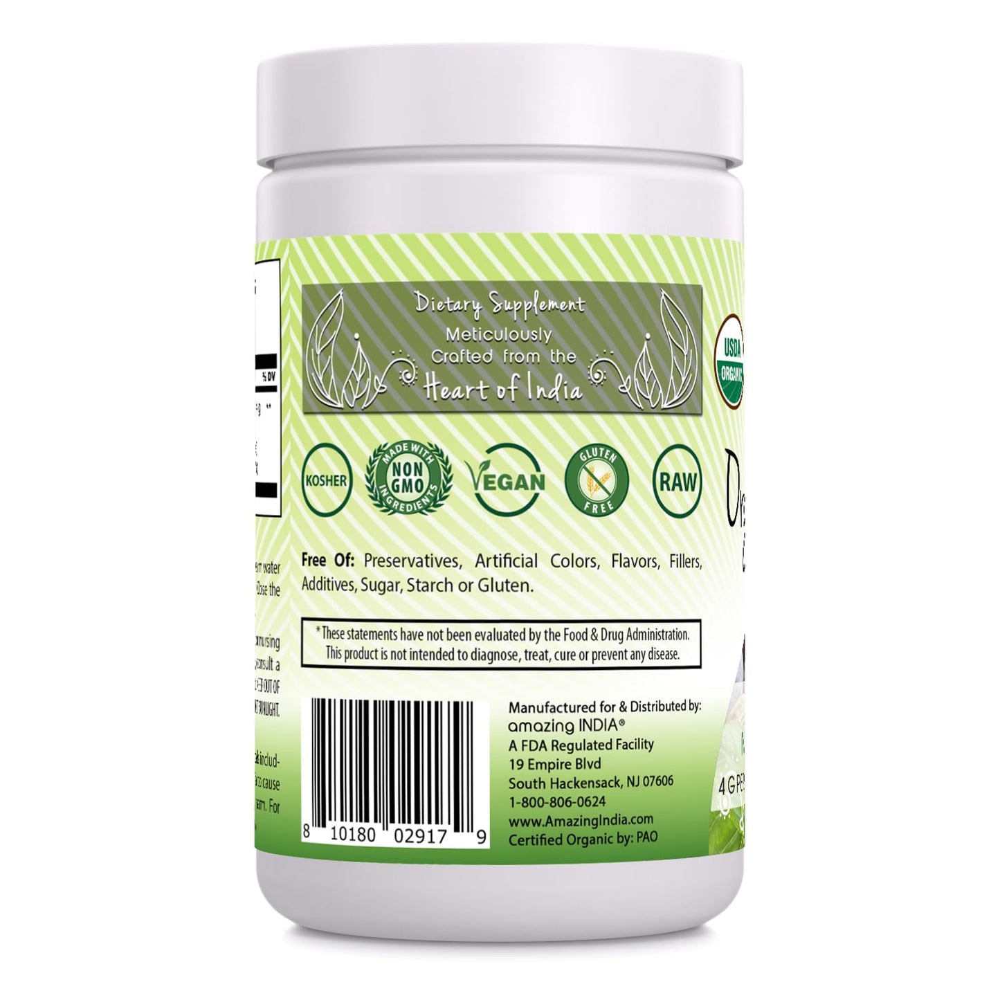 Amazing India Triphala Organic Powder 16 oz