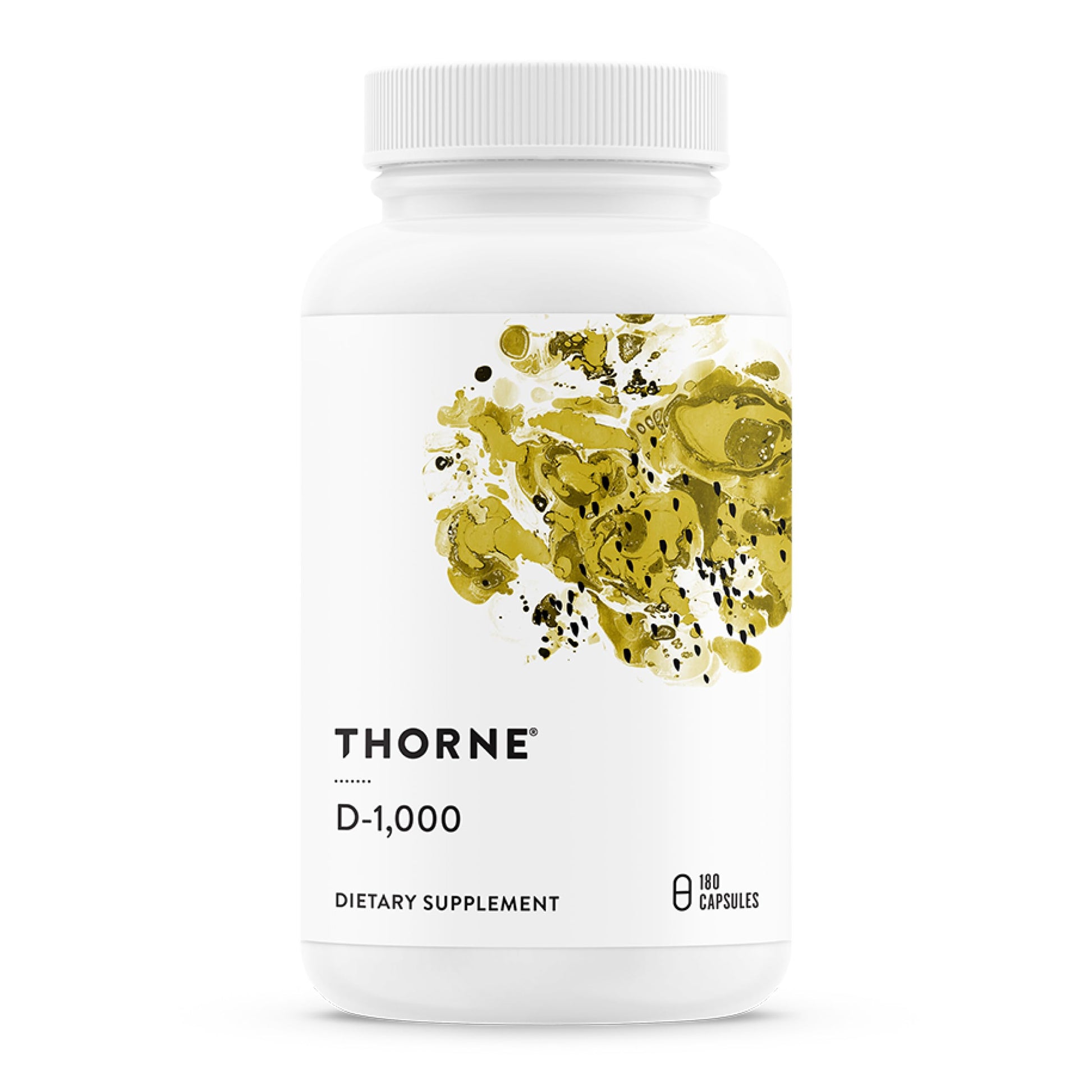 Thorne Vitamin D-1,000 Vitamin D3 Supplement Capsule 180