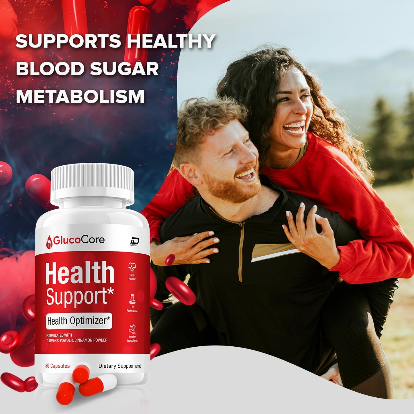 Indelo Gluco Core Capsules 60 Count