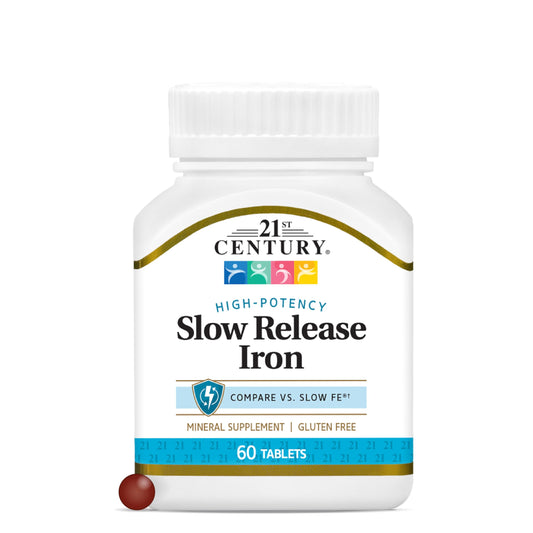 21st Century Slow Release Iron Tablets 60 Count
