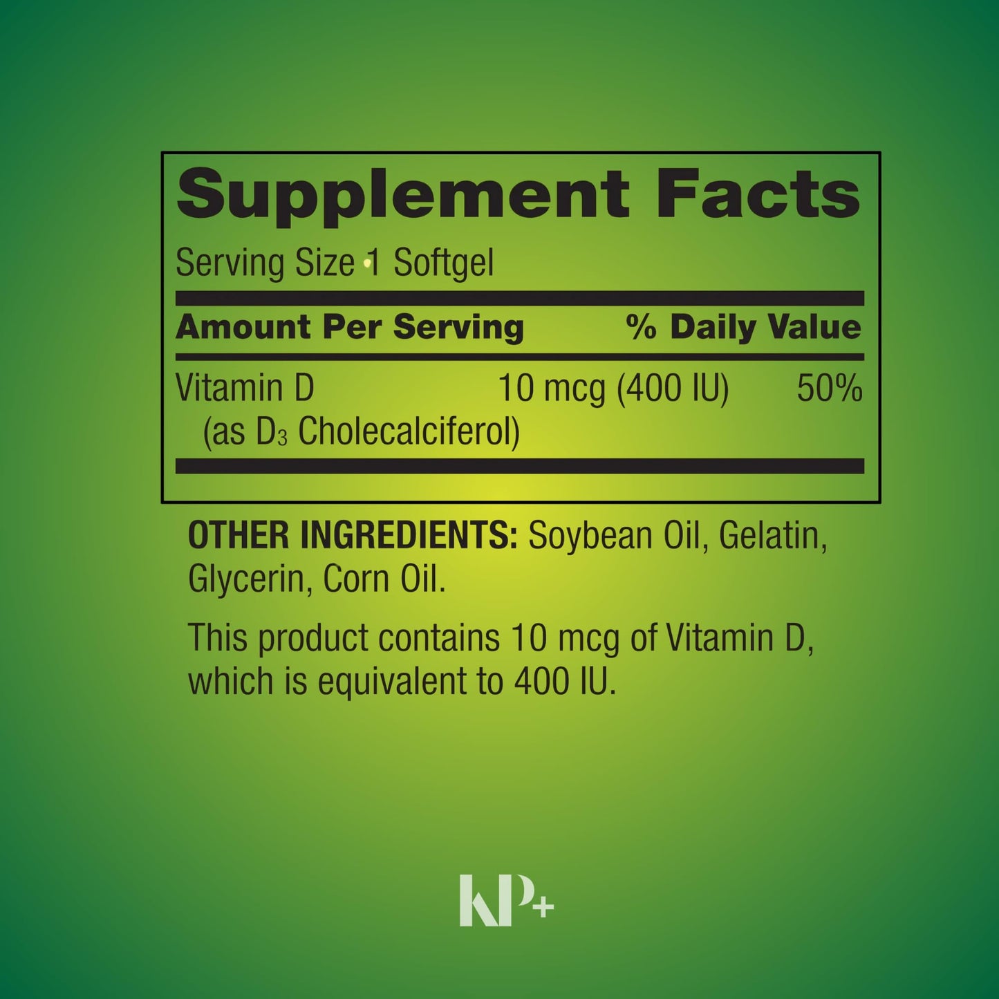 Generic Vitamin D3 Softgels 200 Count