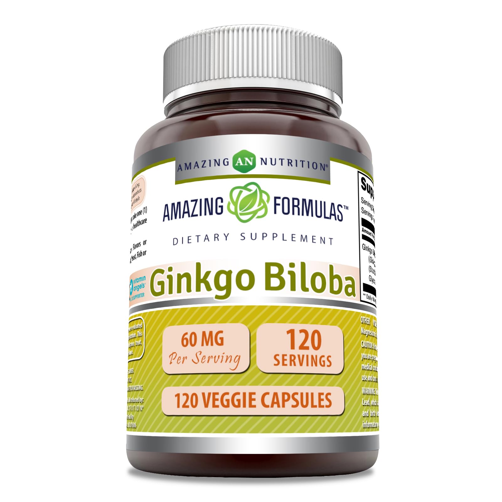 Amazing Nutrition Ginkgo Biloba Extract Capsules 120