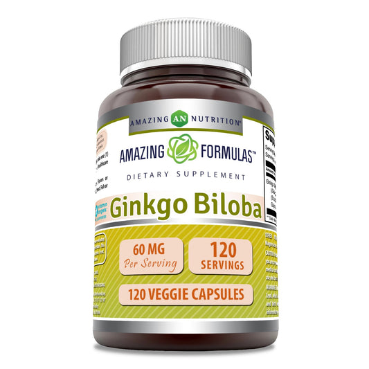 Amazing Nutrition Ginkgo Biloba Extract Capsules 120