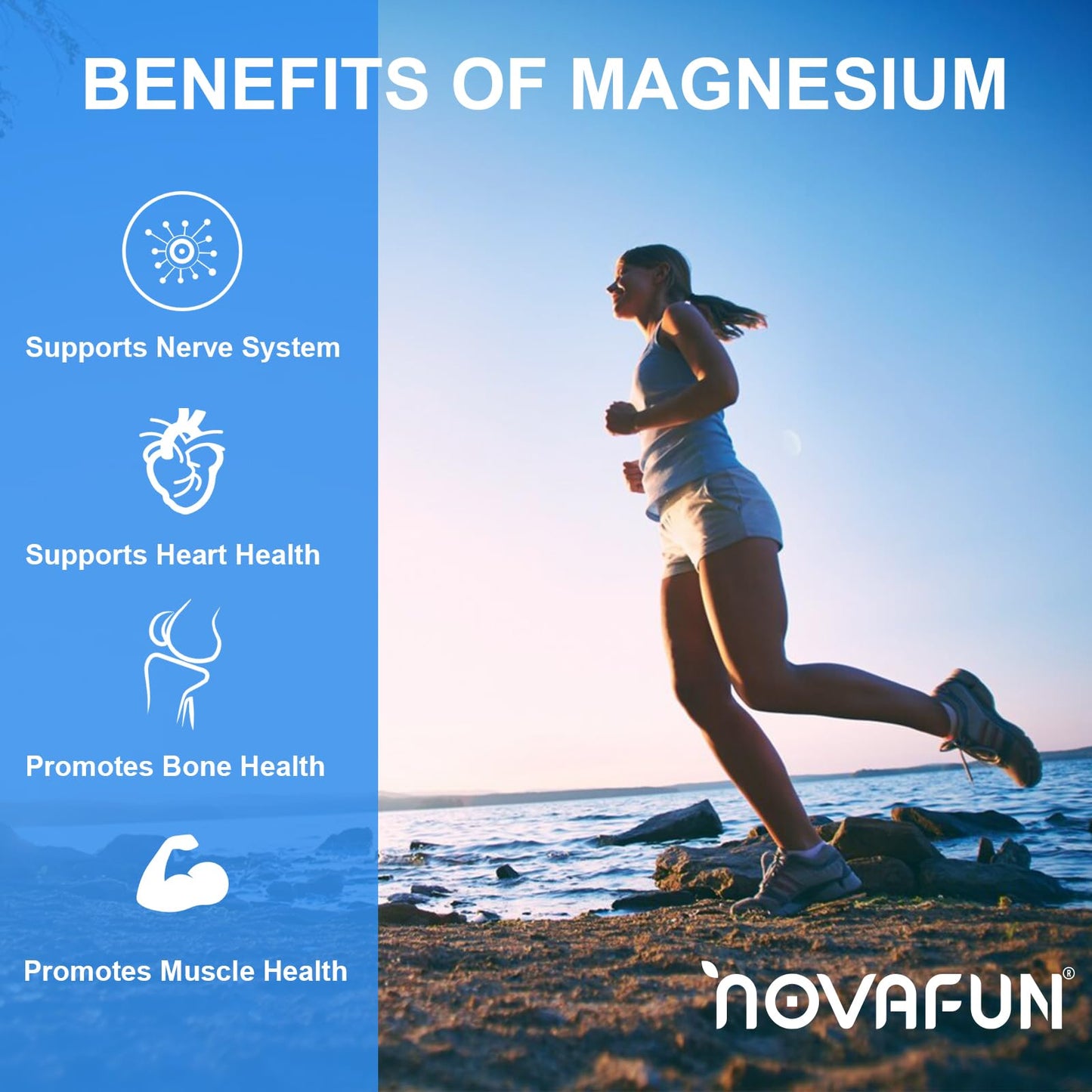 Novafun Magnesium B6 Supplement 120 Capsules