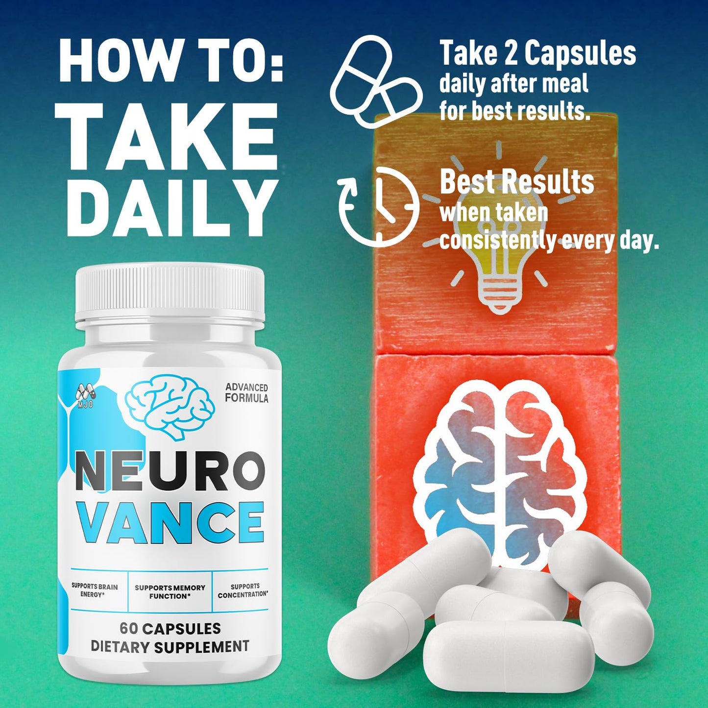 MJO Neuro Vance Capsule 180 Capsules