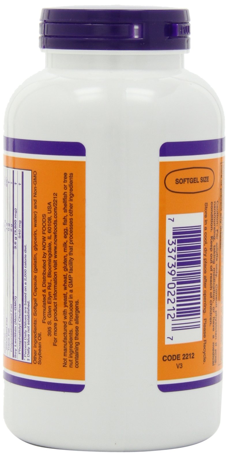 NOW Foods Lecithin Softgels, 400-Count