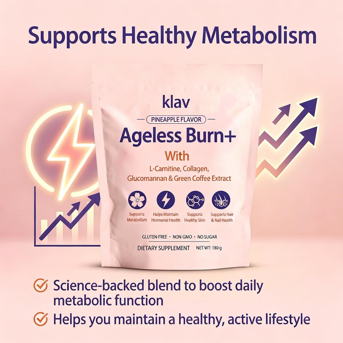 Klav Ageless Burn Powder 6.3 Ounce