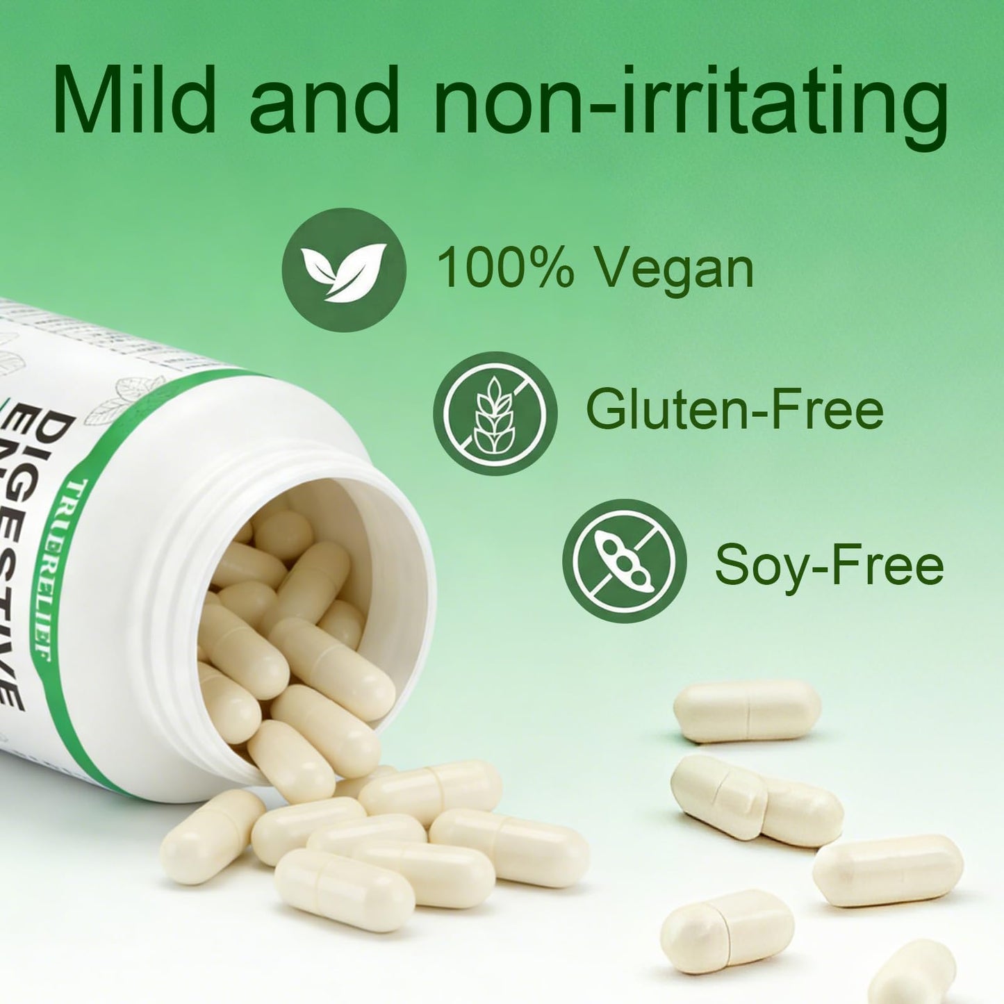ZYGCDZ Complete Digestive Enzymes Supplement for Gut Health & Bloating Relief Capsules 120
