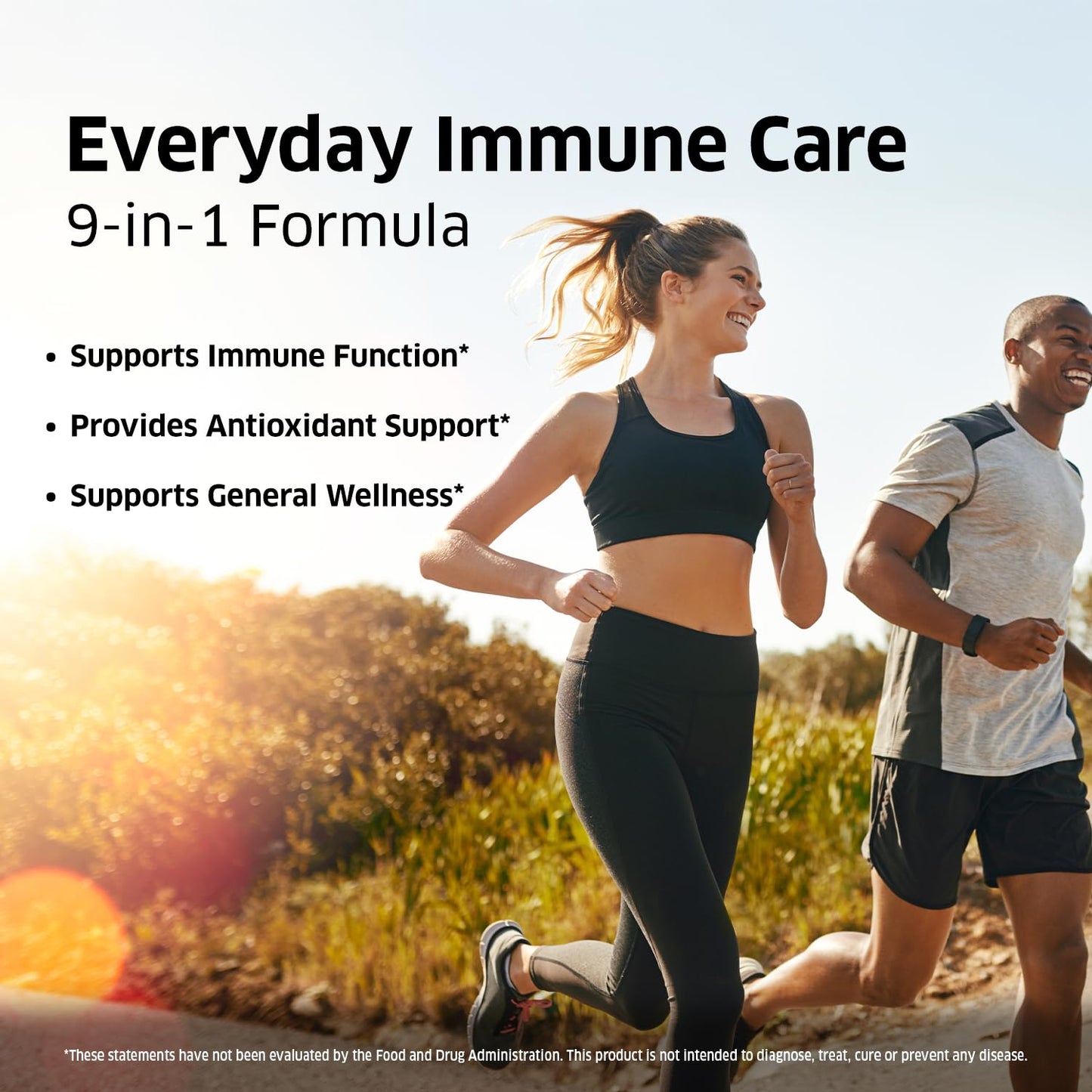 ORZAX 9 in 1 Immune Defense Supplement High Strength Vitamin C & D with Zinc, Quercetin, Turmeric & Ginger, Echinacea Capsules, 60 Capsules