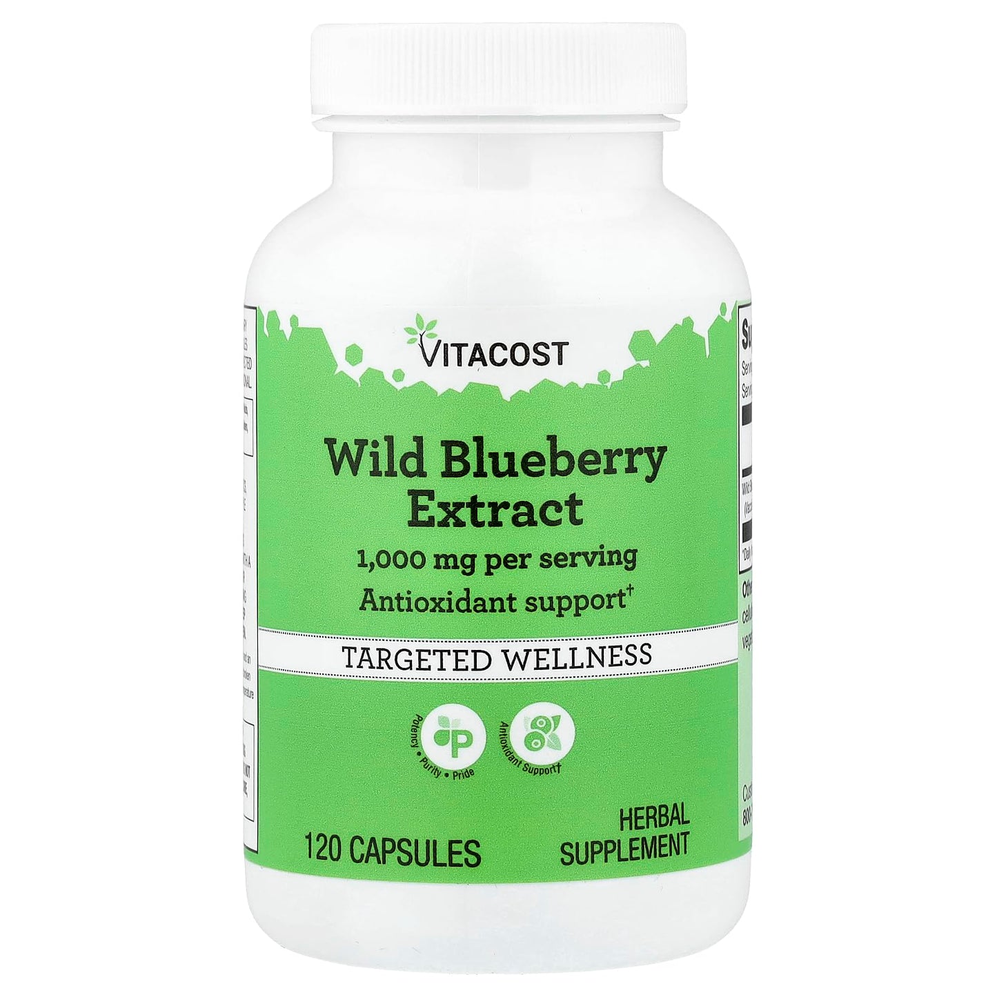 Vitacost Wild Blueberry Extract Capsules 120
