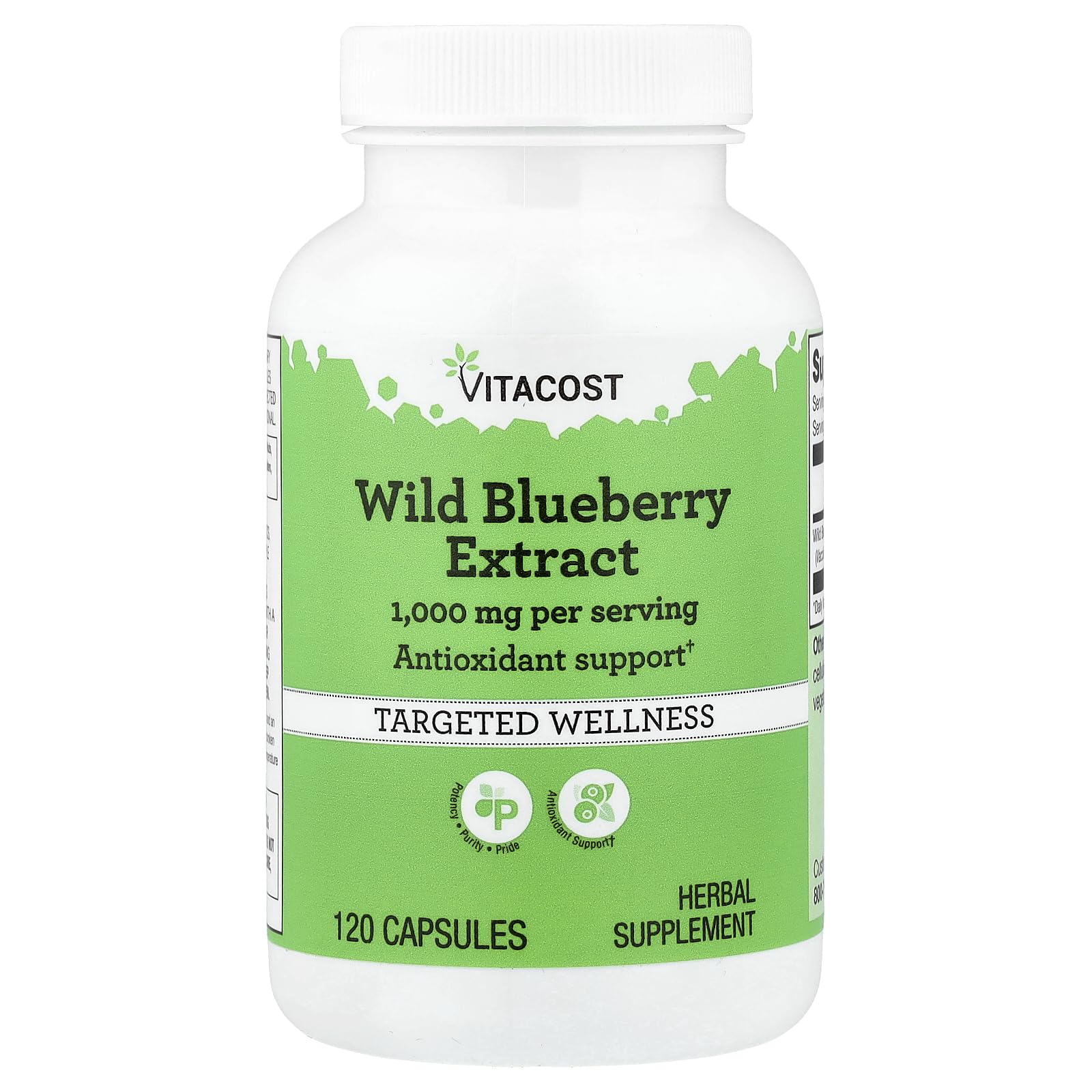 Vitacost Wild Blueberry Extract Capsules 120