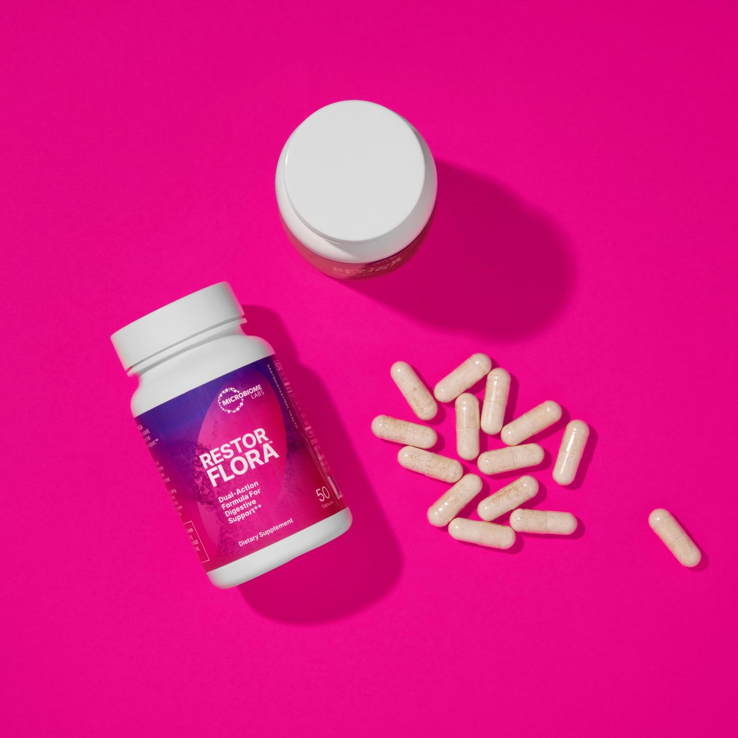 Microbiome Labs RestorFlora Probiotic Capsule, 21 Count