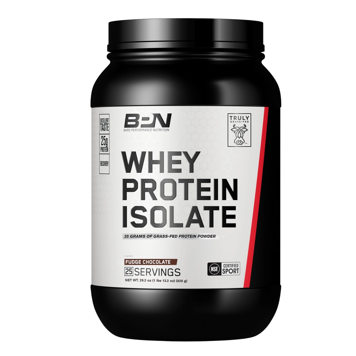 BARE PERFORMANCE NUTRITION BPN Whey Protein Isolate Powder Fudge Chocolate 1.83 lb