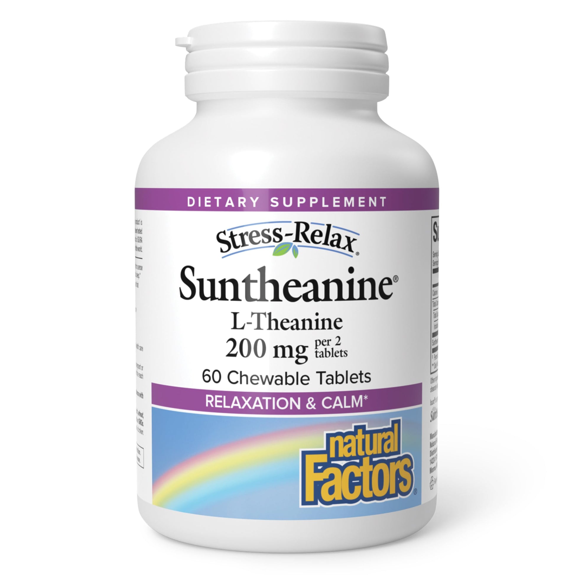 Natural Factors Suntheanine L-Theanine 100 mg Tablets 60