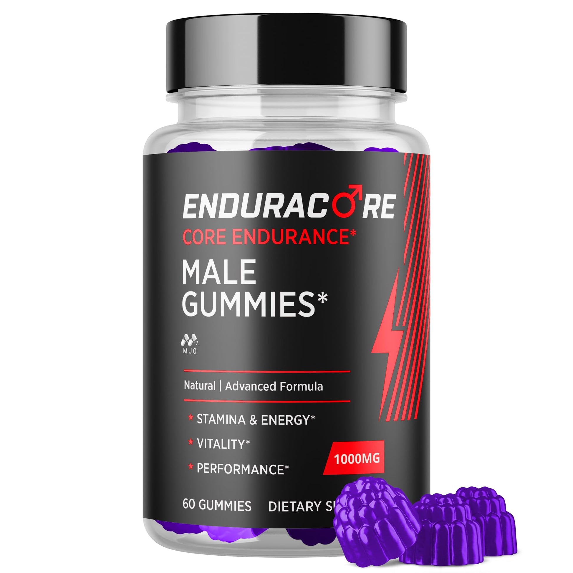 MJO Enduracore Gummies Chewable, 60 Count