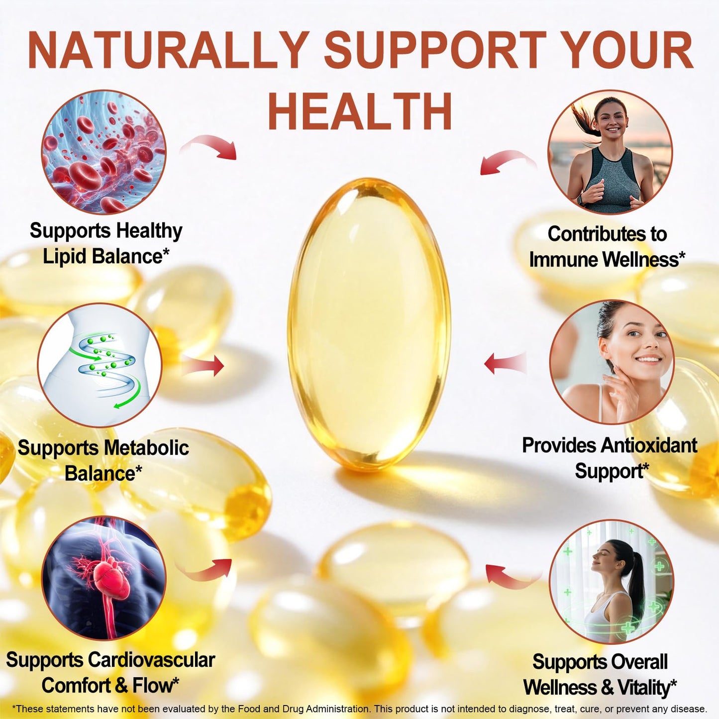 VOFANK Odorless Aged Garlic Extract Softgel, 600 Softgels