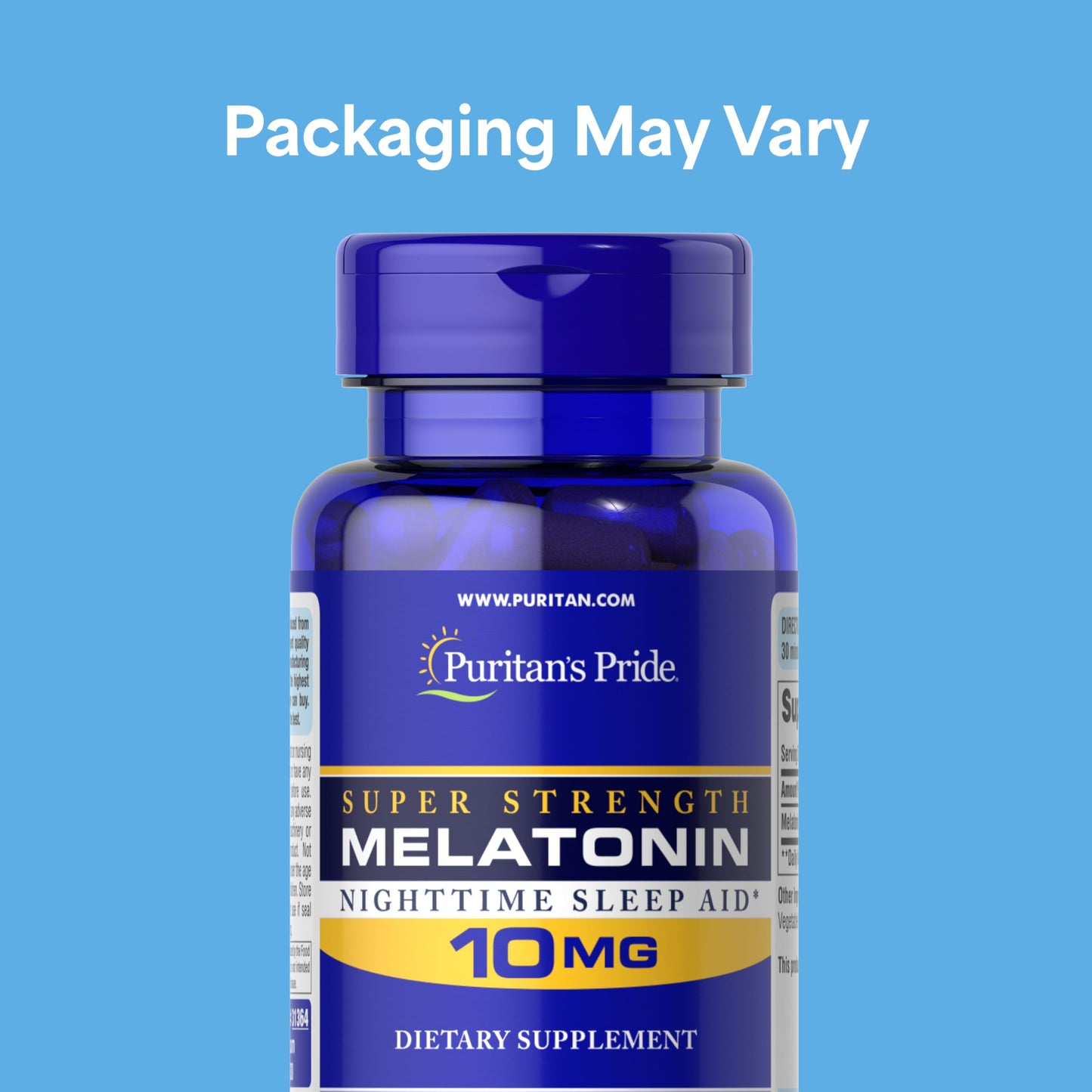Puritan's Pride Melatonin 10mg Sleep Aid Capsule, 240 Count