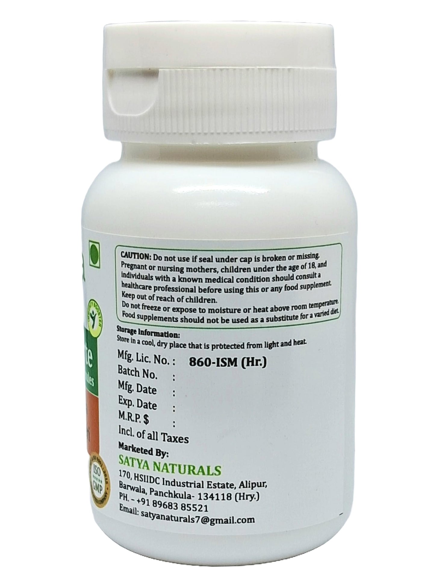 Satya Naturals Mulethi Forte Capsules 500 mg, 60 Count