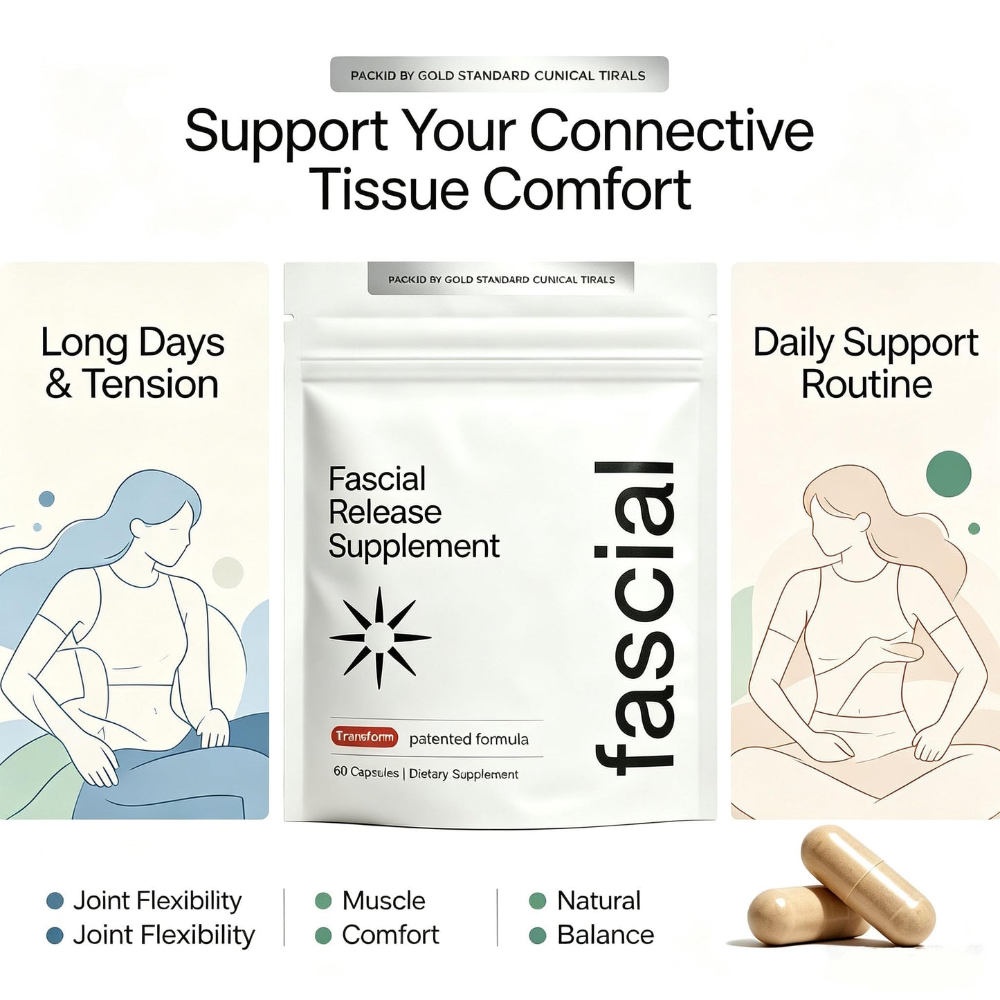 Ella ola kids Trueform Fascial Release Supplement Capsule 60 Count