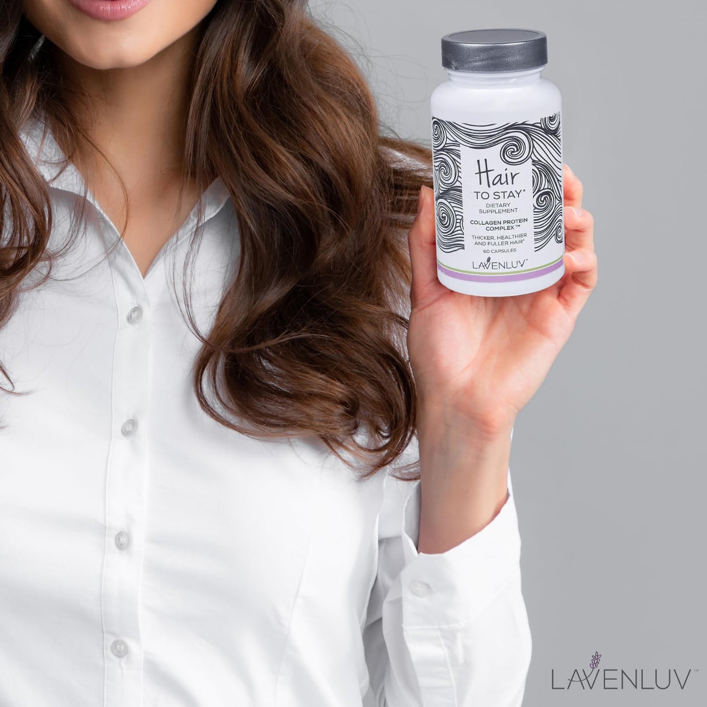 Hair to Stay Collagen Peptides Capsules, 60 Count