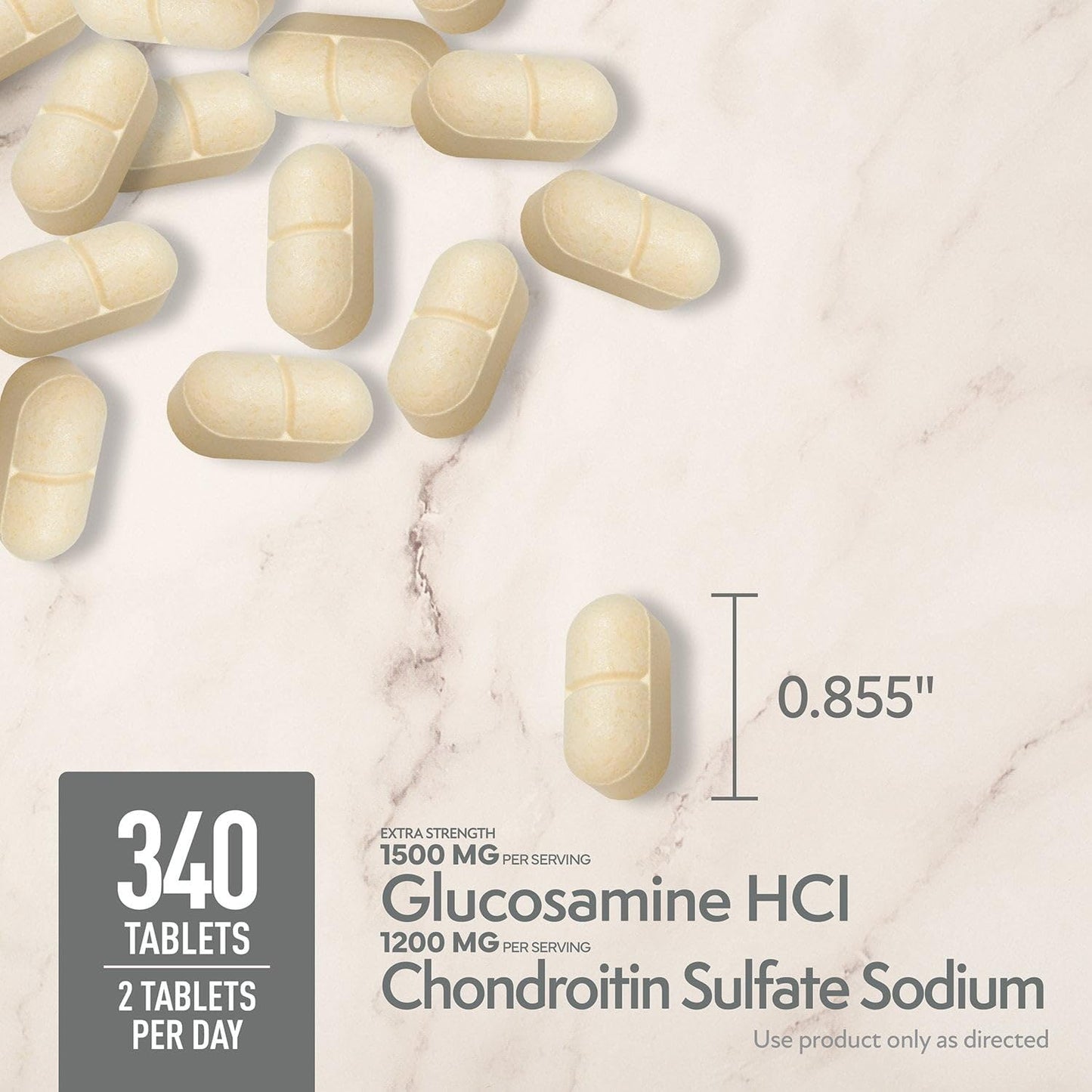 MEMBER´S MARK Triple Strength Glucosamine Chondroitin Tablets, 680 Tablets