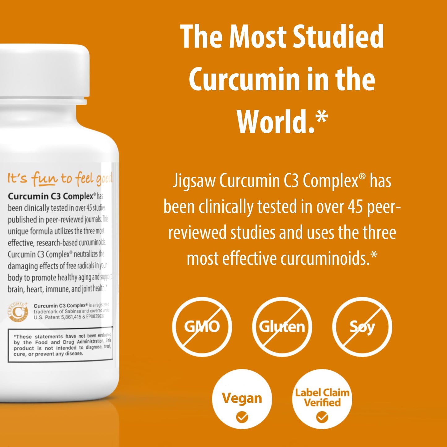 Jigsaw Health Curcumin C3 Complex Capsules, 60 Count