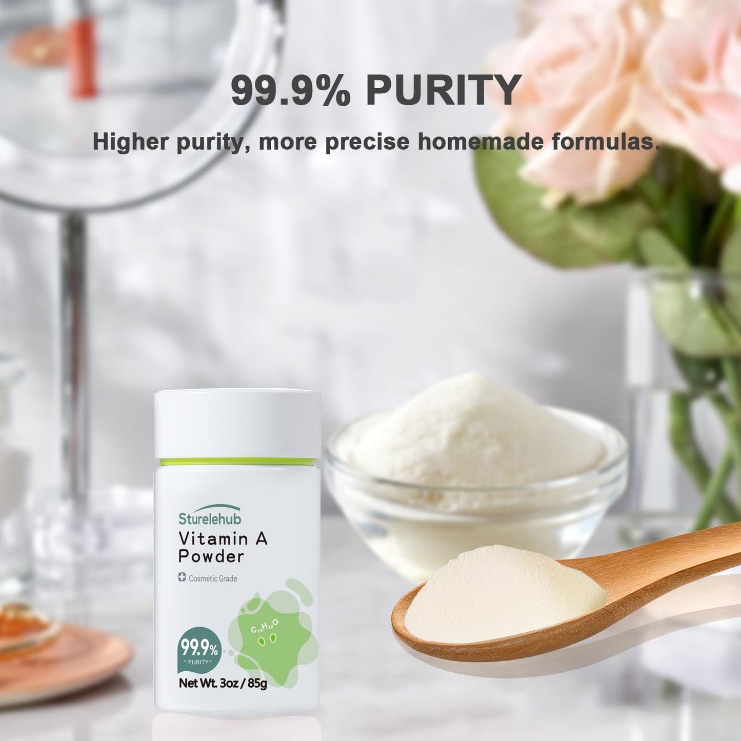 Sturelehub Vitamin A Palmitate Powder, 3 Ounce
